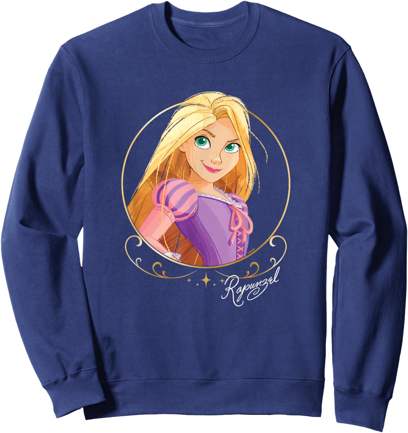 Disney Princess Royalty Group Matching Rapunzel 2-Sided Sweatshirt - Sweatshirt | Navy