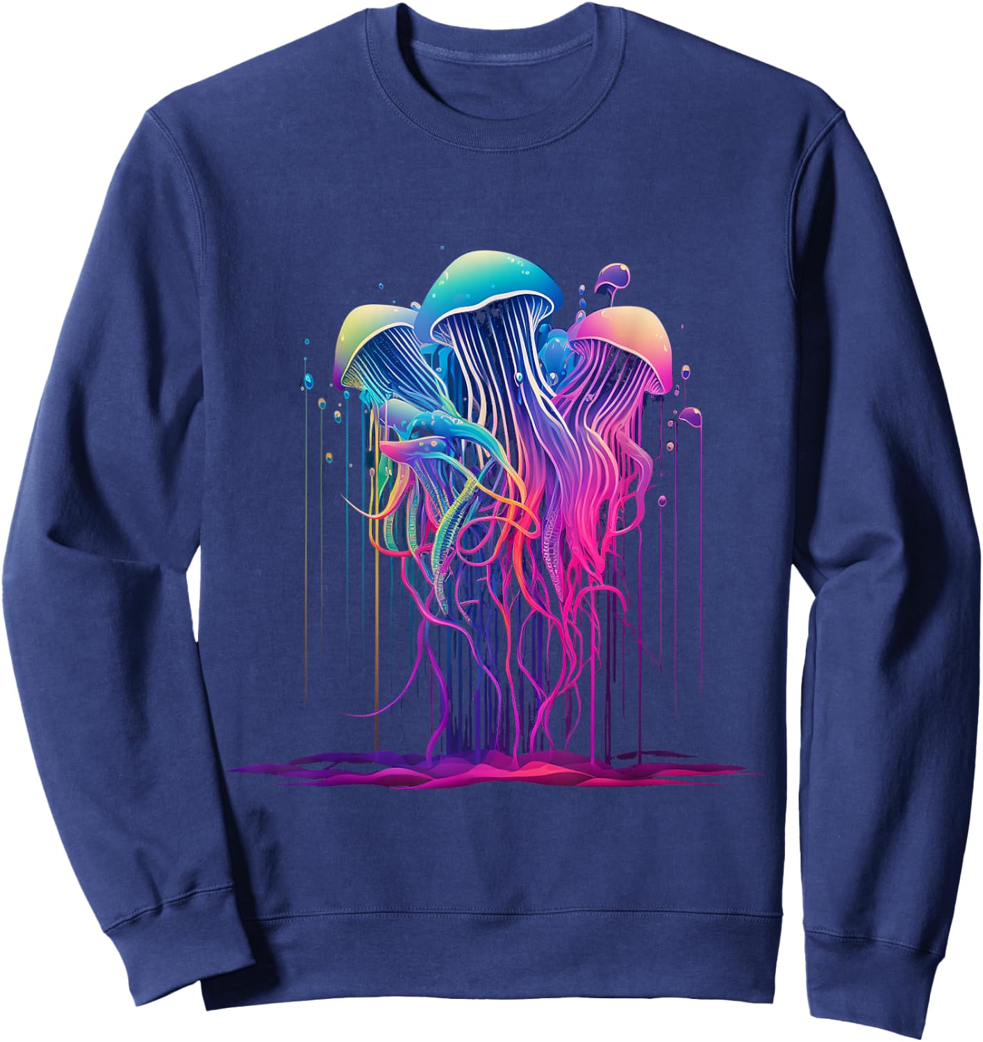 Jellyfish Ocean Animal Scuba Diving Jelly Fish Sweatshirt - Sweatshirt | Navy