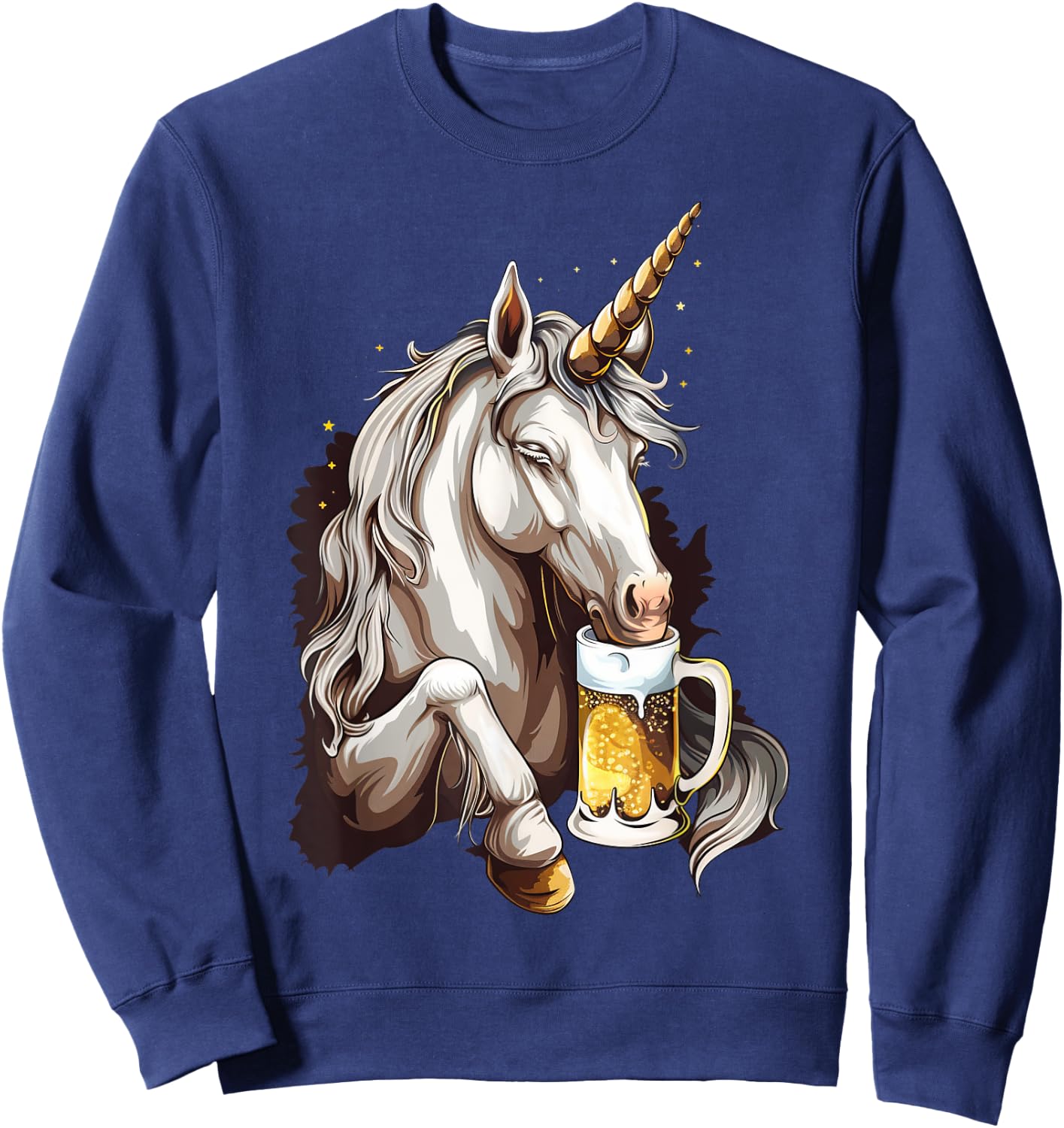 Beer Unicorn Sweatshirt - Sweatshirt | Navy