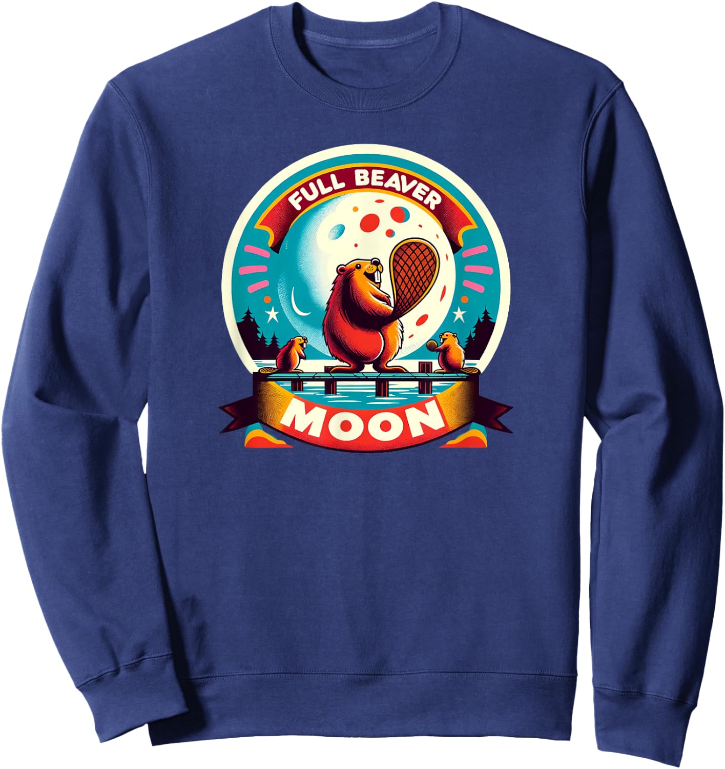Full Beaver Moon Sweatshirt - Sweatshirt | Navy