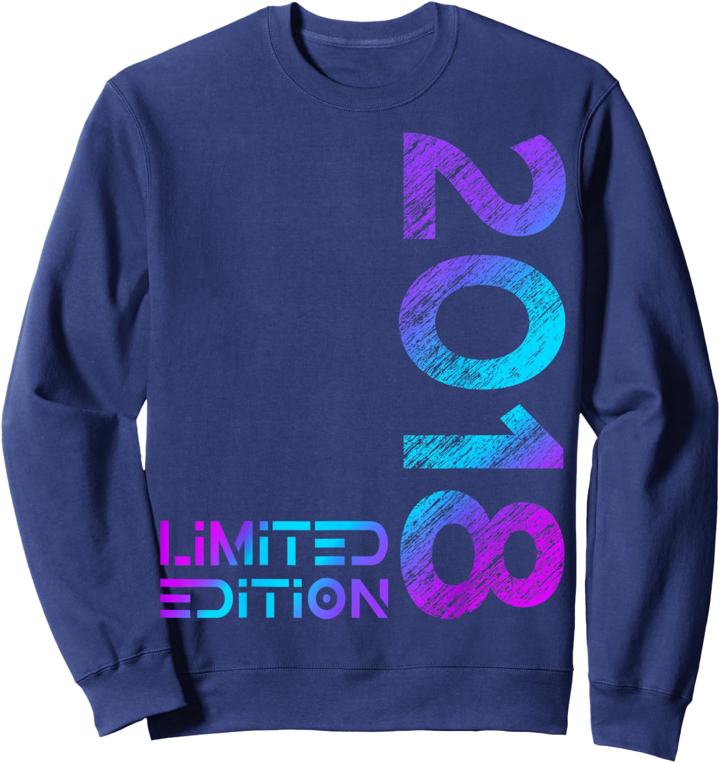 Limited Edition Jahrgang 2018 Junge Mädchen 8. Geburtstag Sweatshirt - Sweatshirt | Navy