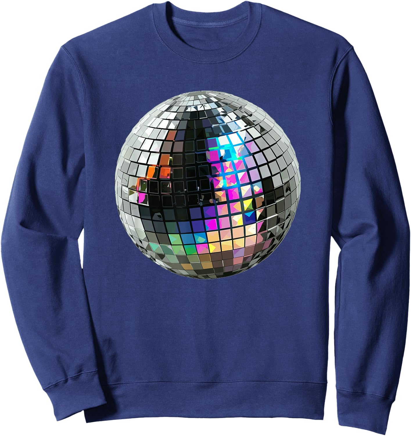 Disco Ball 90s Outfit Theme Party 80s Outfit , black Sweatshirt - Sweatshirt | Navy