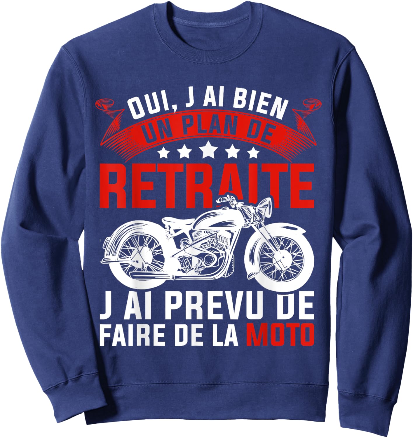 Biker Men's Motorcycle Gift Motorcycle Biker , Black Sweatshirt - Sweatshirt | Navy