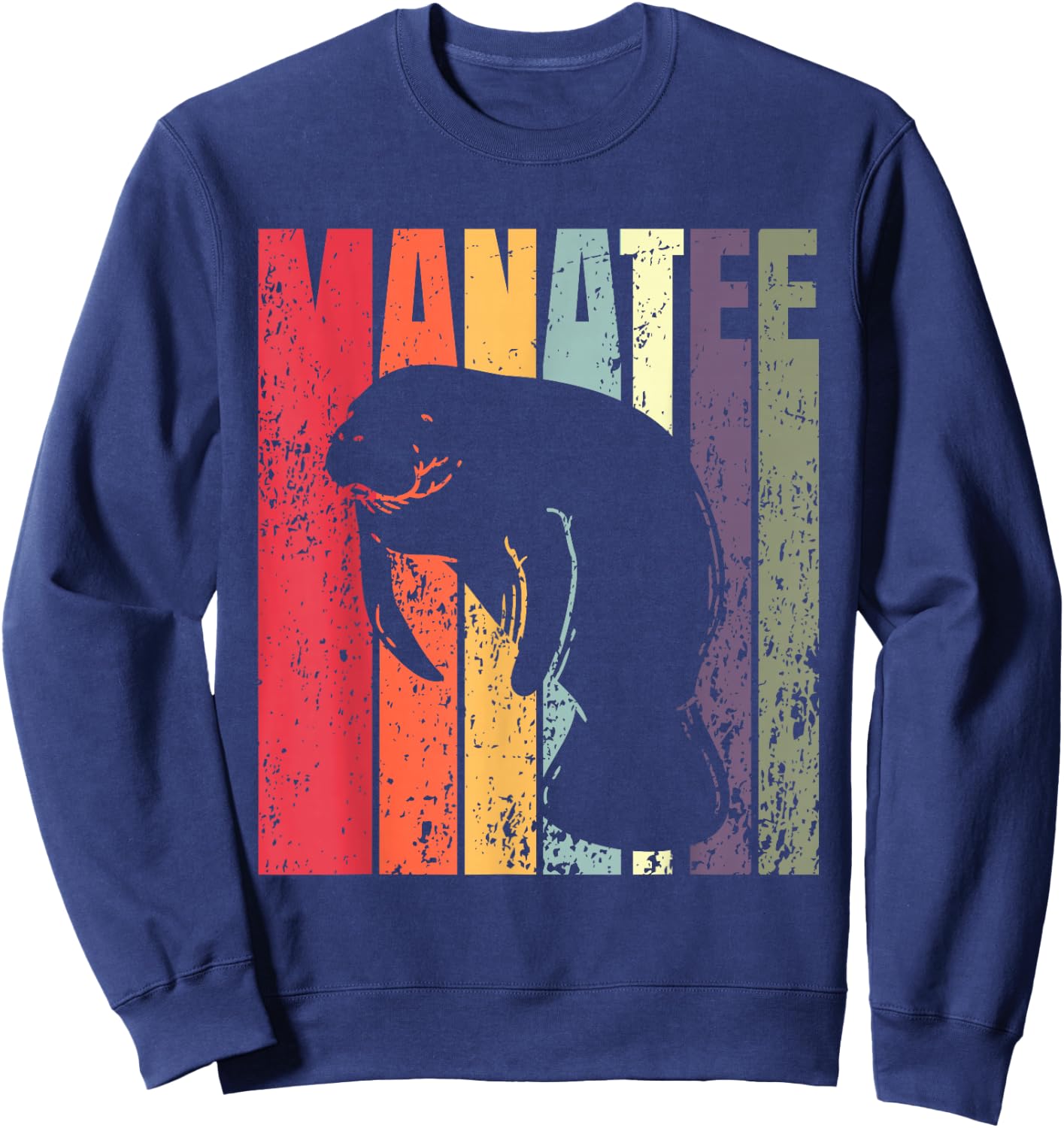 Retro Manatee Sweatshirt - Sweatshirt | Navy