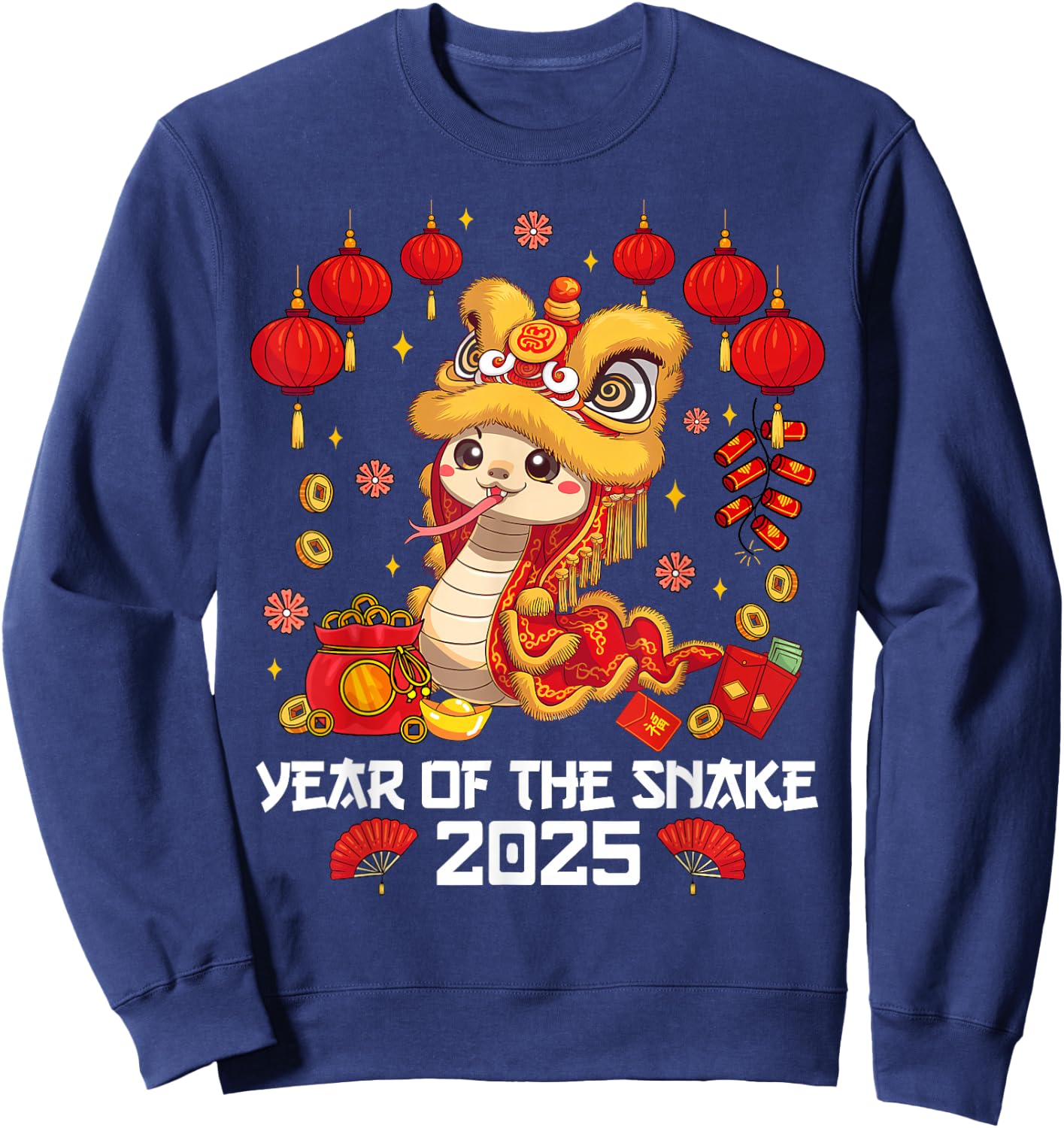 Chinese Lunnar New Year Snake The Year of The Snake 2025 Sweatshirt - Sweatshirt | Navy
