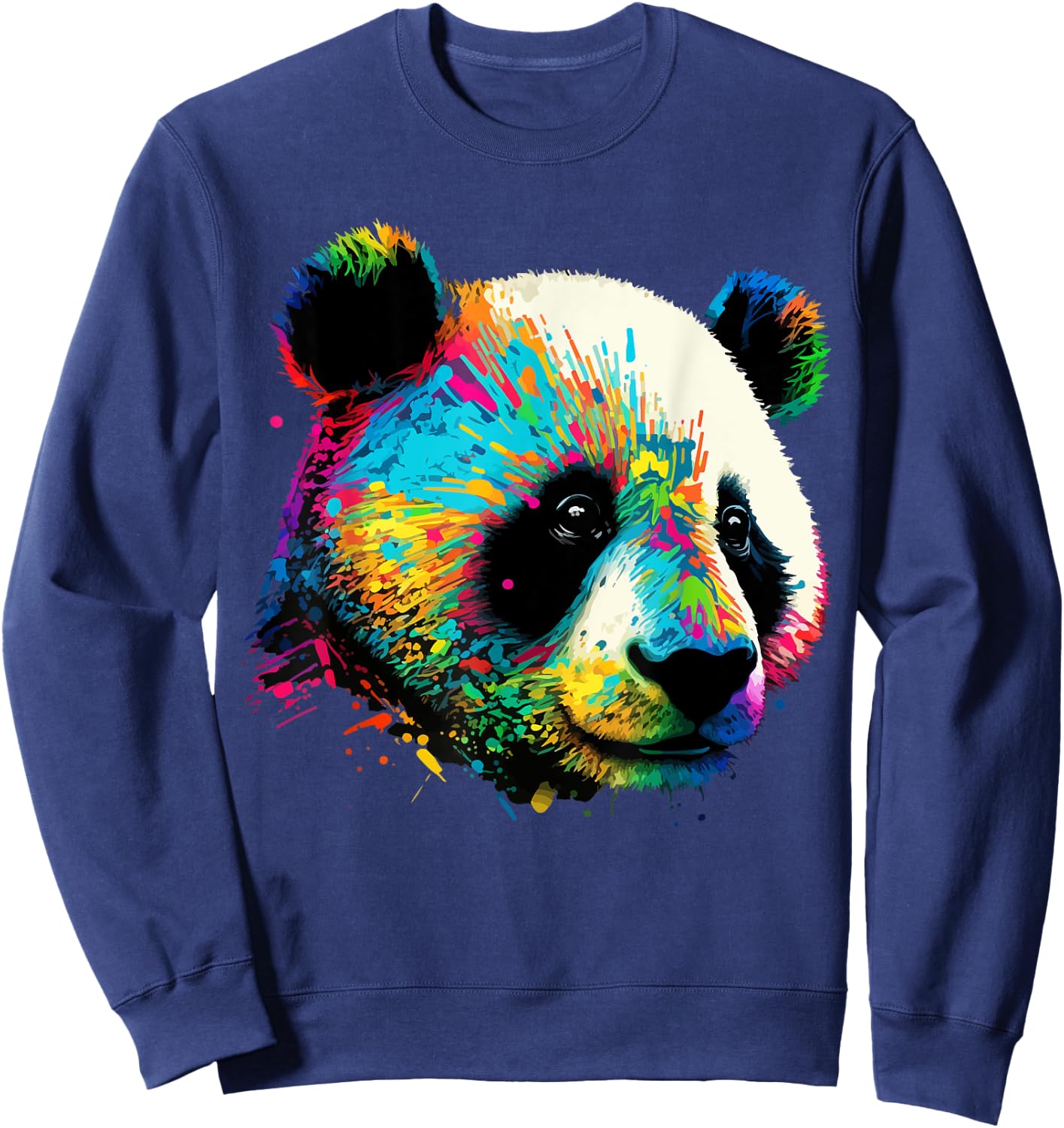 Watercolor Panda Sweatshirt - Sweatshirt | Navy