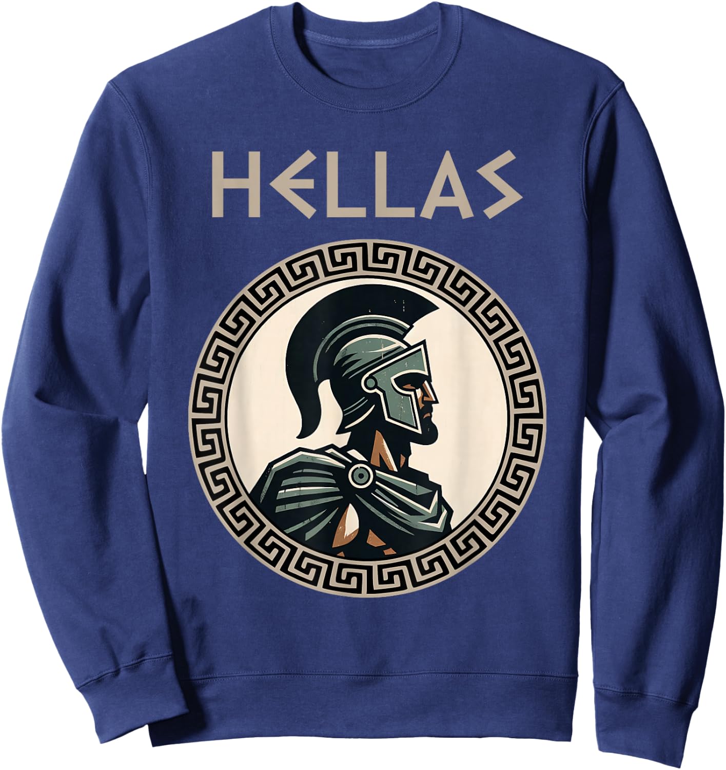 Hellas, griechischer Hoplit, Geschichte des antiken Sweatshirt - Sweatshirt | Navy
