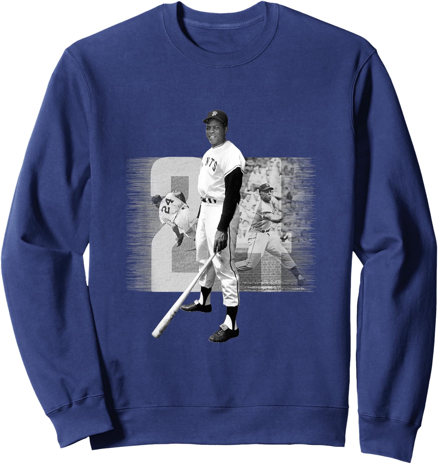 Willie Mays_Baseball_001 Sweatshirt - Sweatshirt | Navy