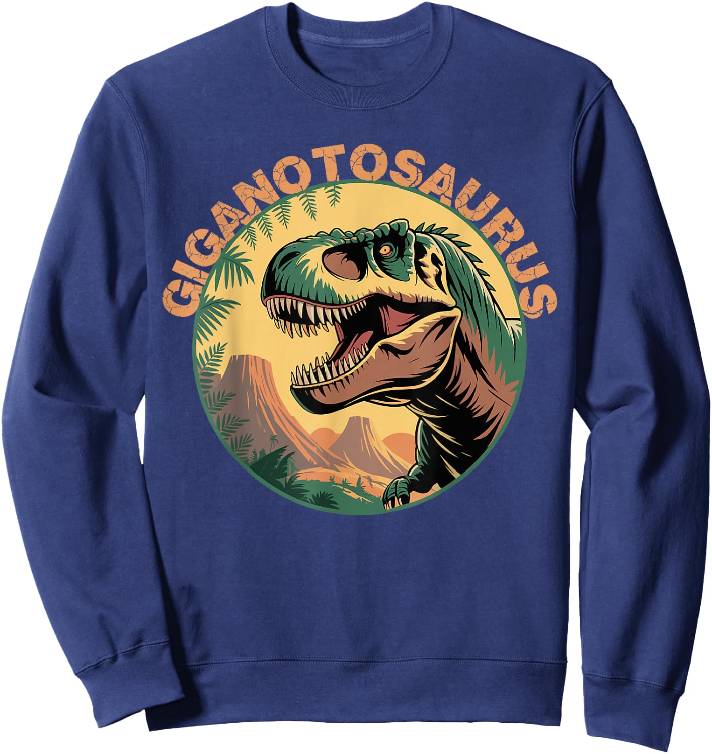 Gigantosaurus Vintage Badge Retro Design Sweatshirt - Sweatshirt | Navy