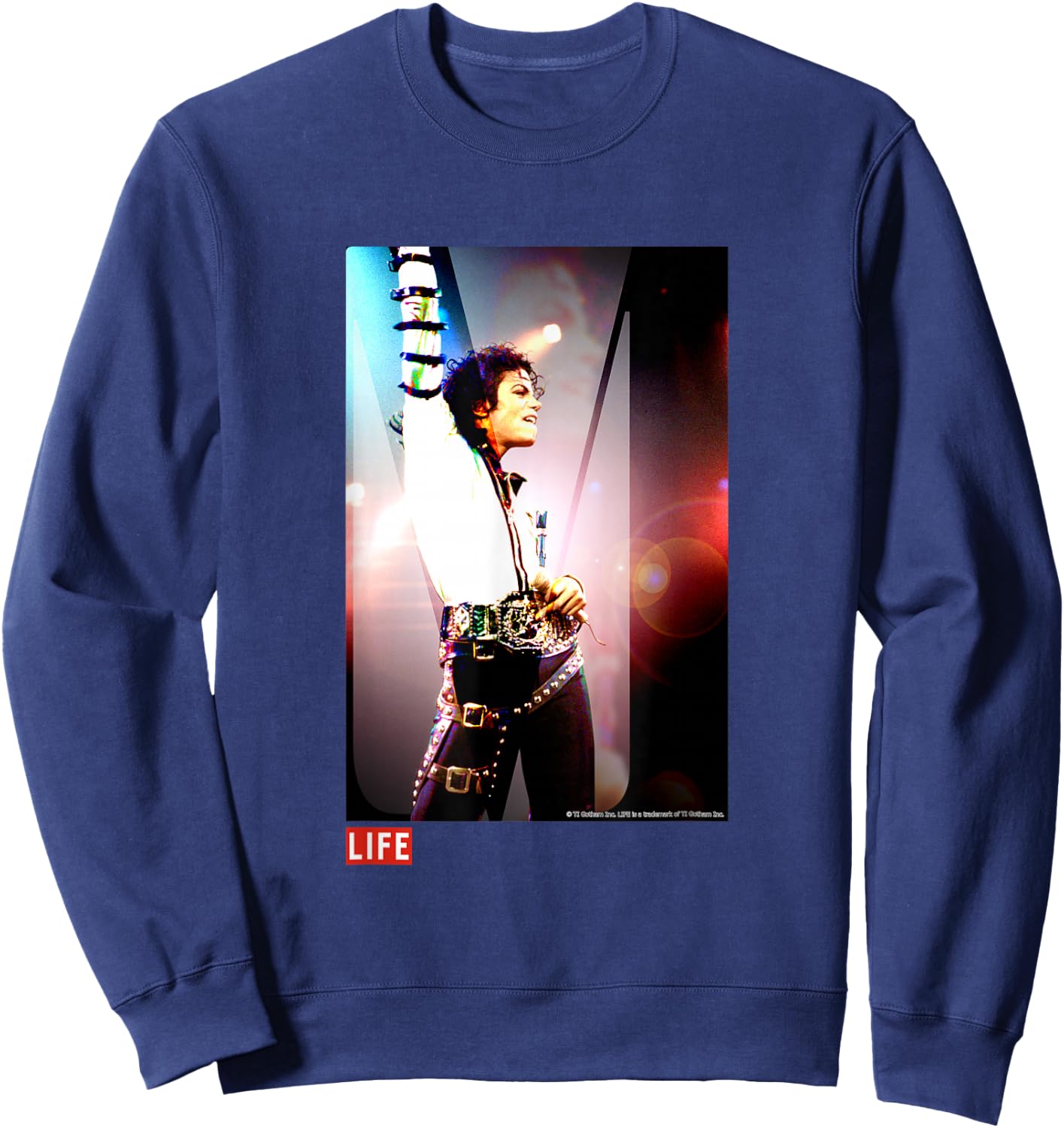 LIFE Bildersammlung _ Michael Jackson 03 , black Sweatshirt - Sweatshirt | Navy