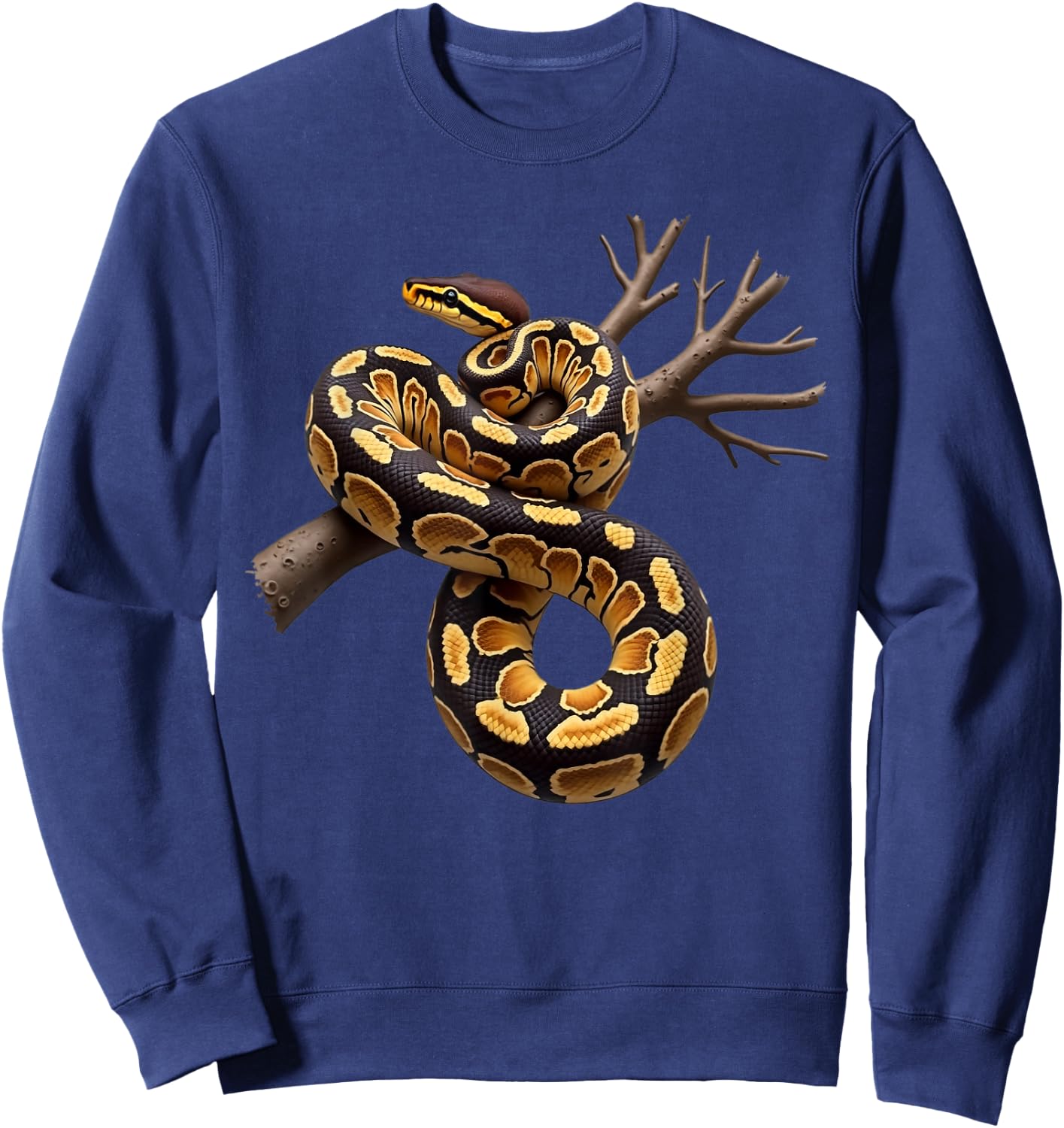 Funny King Python Lover Snakes Reptiles Python , black, S Sweatshirt - Sweatshirt | Navy