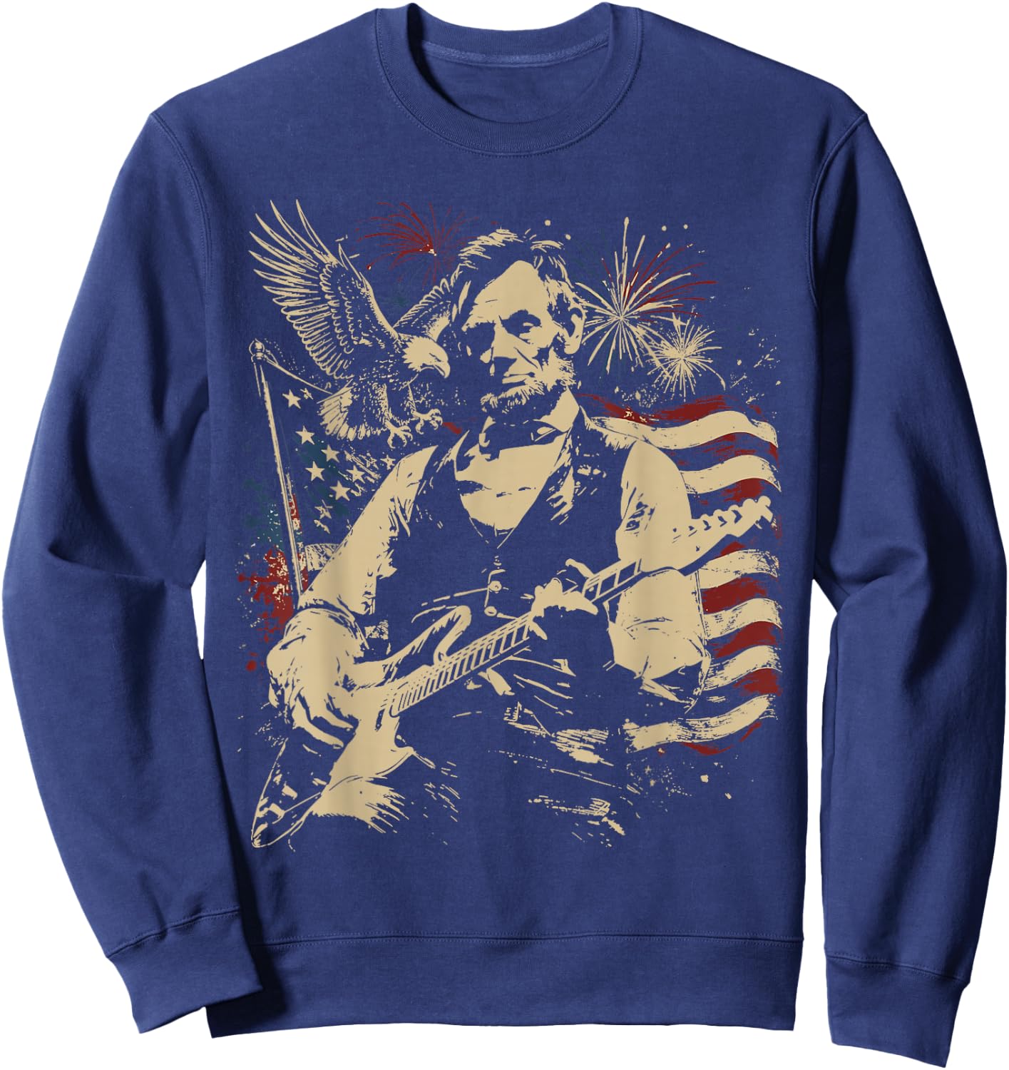 250 Anniversary USA 4th of July Patriotic Men 250 American Sweatshirt - Sweatshirt | Navy