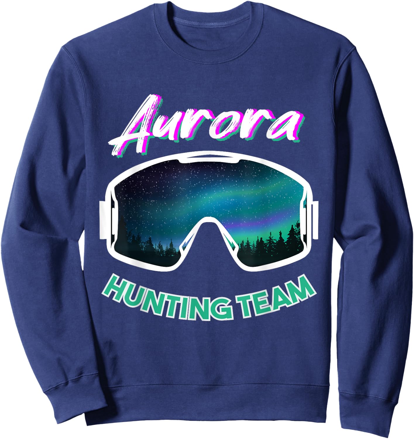 Aurora Hunting Team for Northern Light Sweatshirt - Sweatshirt | Navy