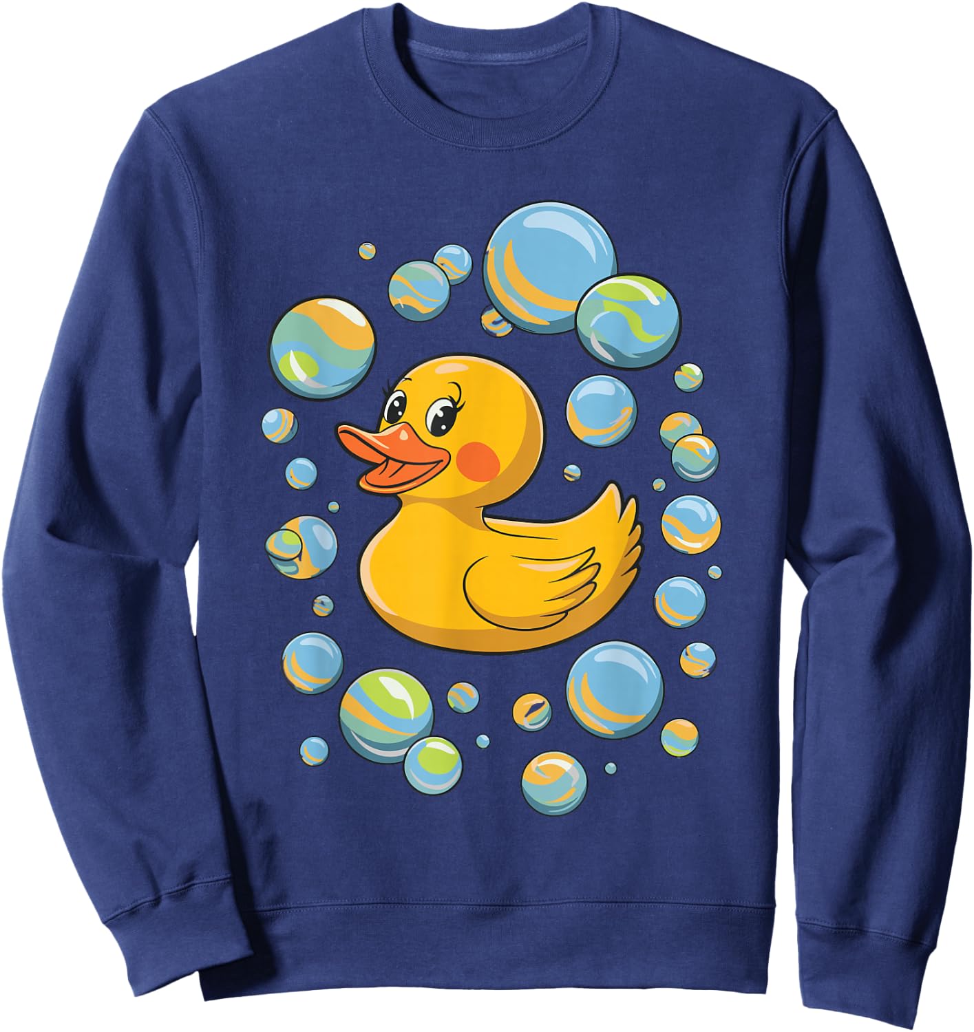 Rubber Duck Bubbles Sweatshirt - Sweatshirt | Navy