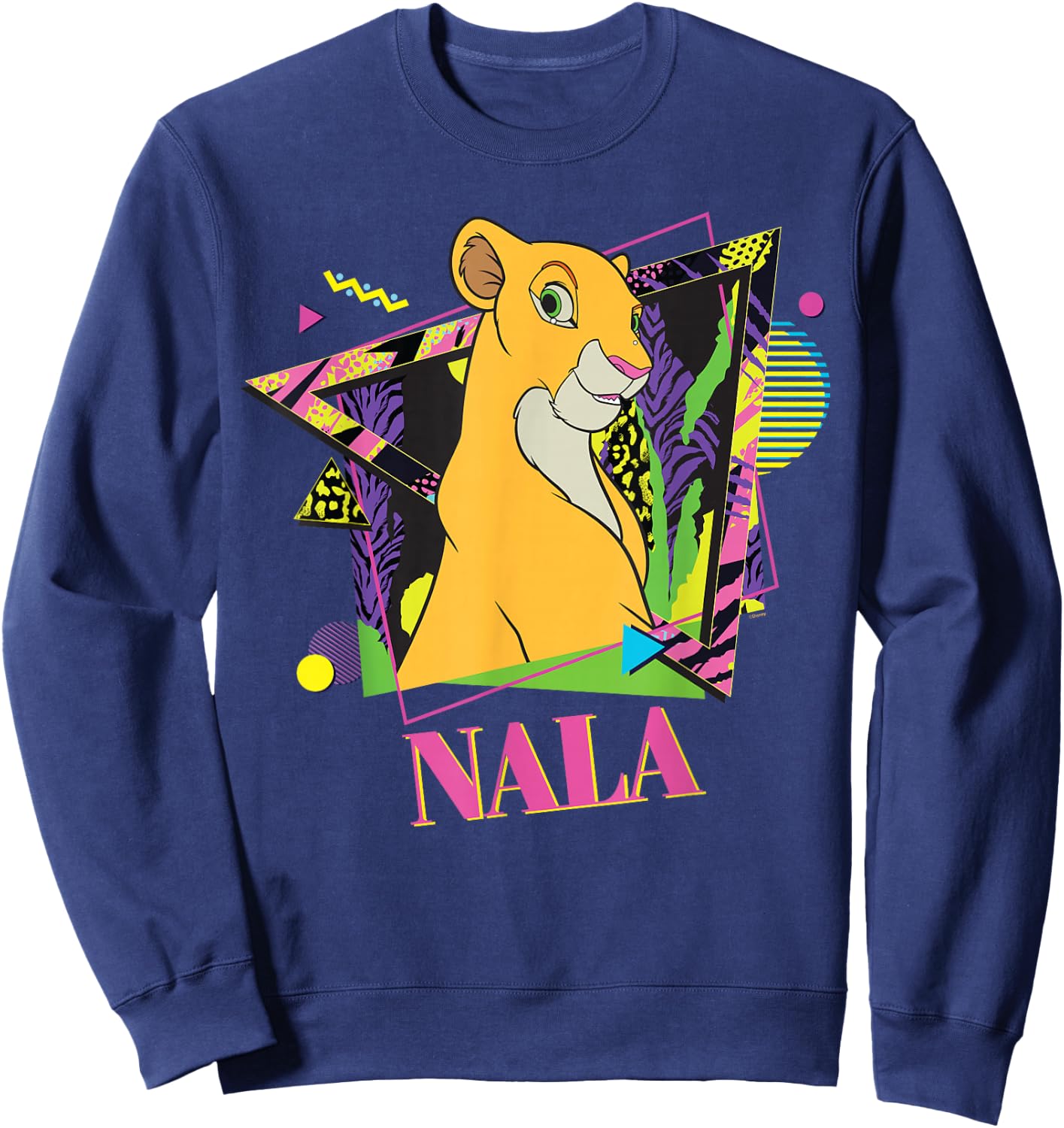 Disney The Lion King Retro '90s Couples Matching Nala , Black, S Sweatshirt - Sweatshirt | Navy