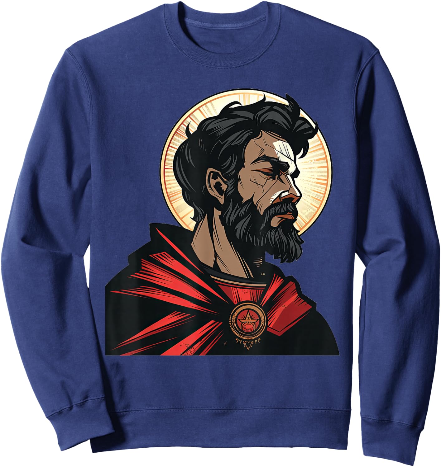 Saint Augustine Of Hippo As A Superhero Sweatshirt - Sweatshirt | Navy