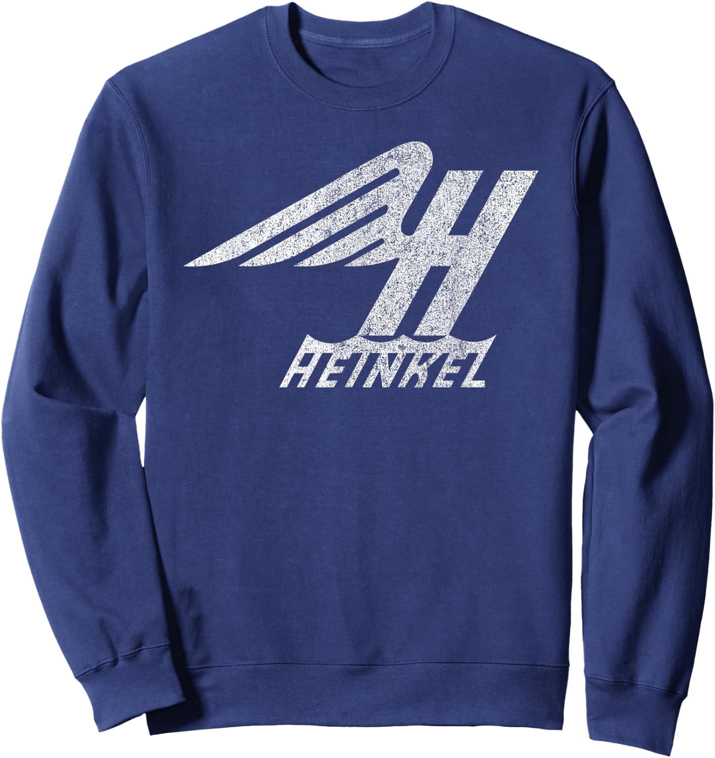 Heinkel Winged H Logo Deutsche Flugzeugfirma in Not Sweatshirt - Sweatshirt | Navy