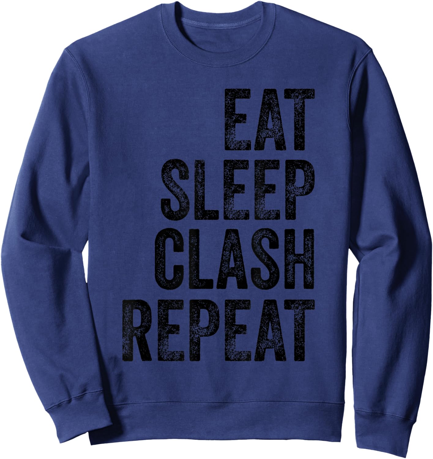 Vintage Gaming Clan - Eat Sleep Clash Repeat Sweatshirt - Sweatshirt | Navy