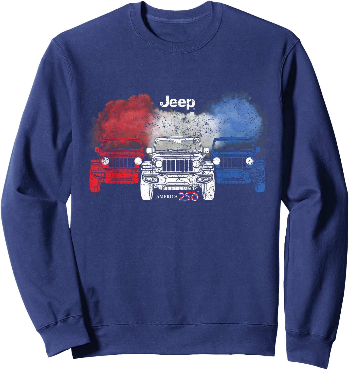 Jeep AMERICA250 Anniversary Frontline Official Sweatshirt - Sweatshirt | Navy