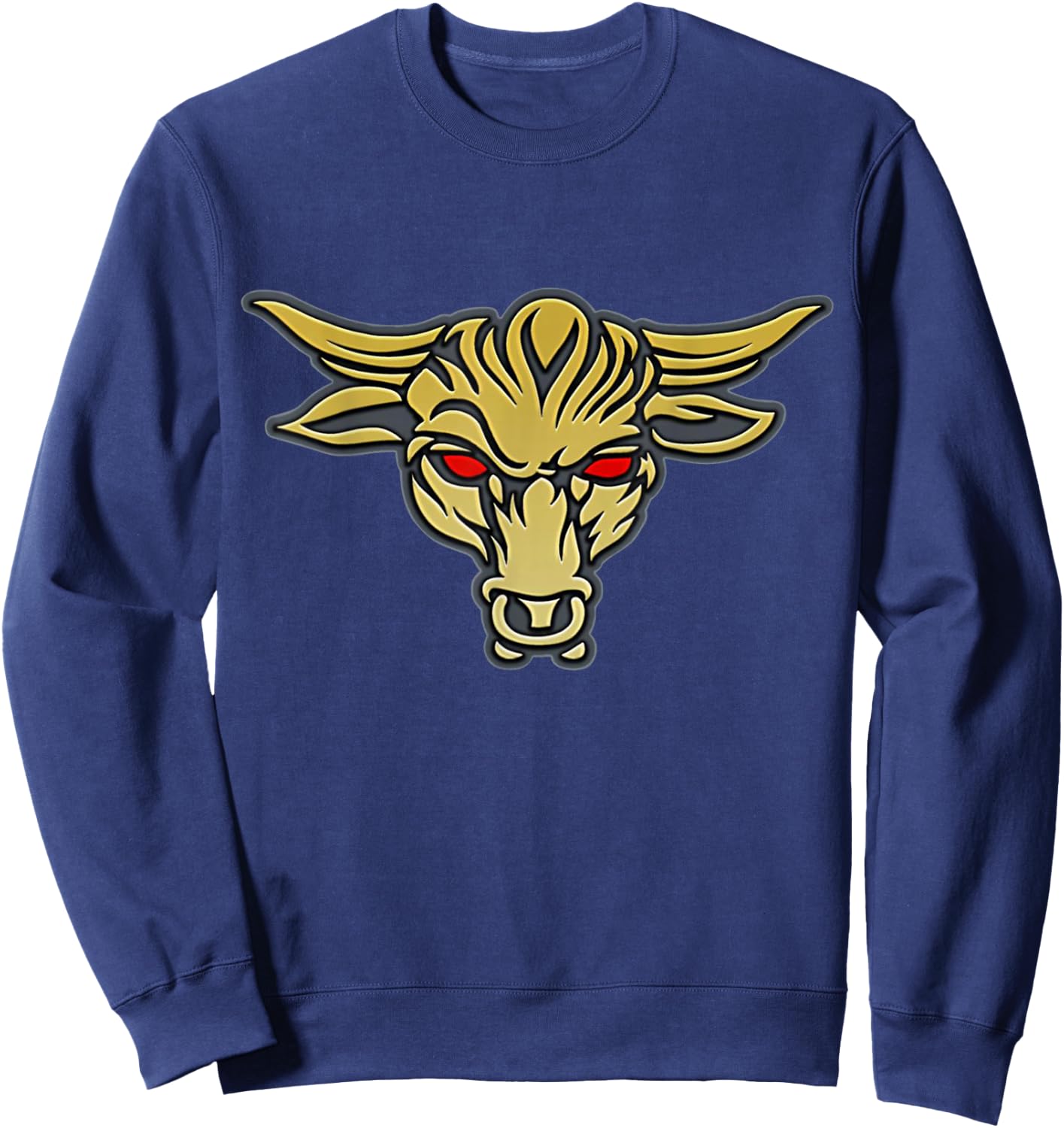 The Rock Brahma Bull Tattoo Design Sweatshirt - Sweatshirt | Navy