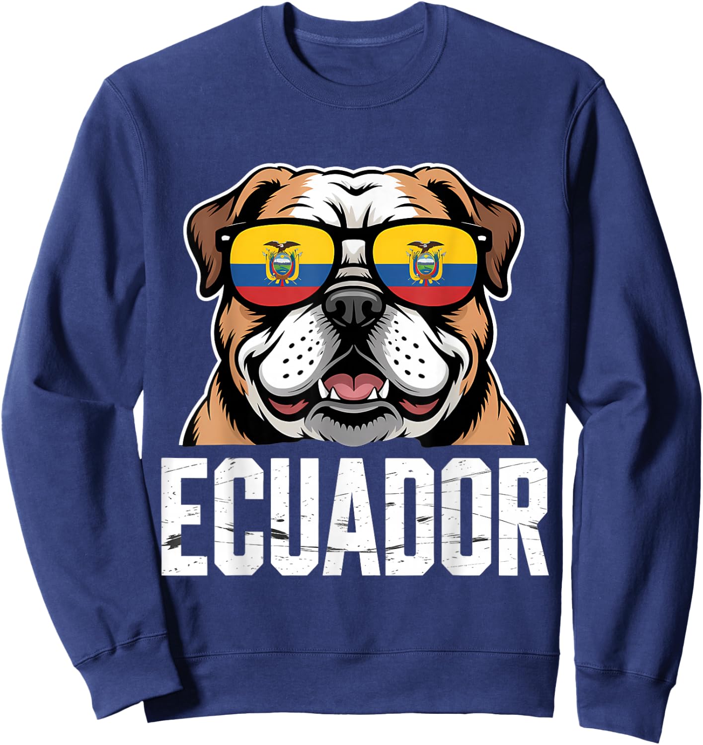 Ecuador Roots Ecuadorian Flag Sweatshirt - Sweatshirt | Navy