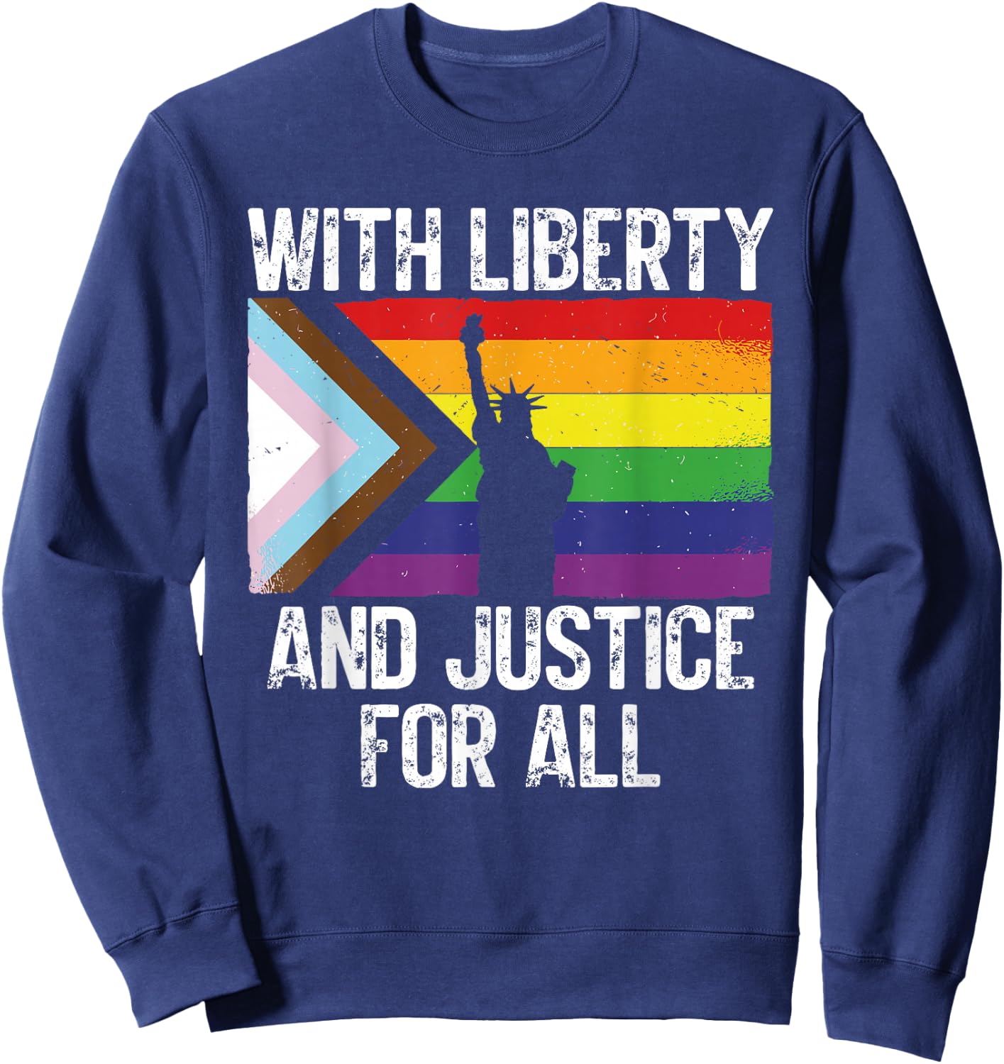 LGBTQ Trans Gay Sweatshirt - Sweatshirt | Navy