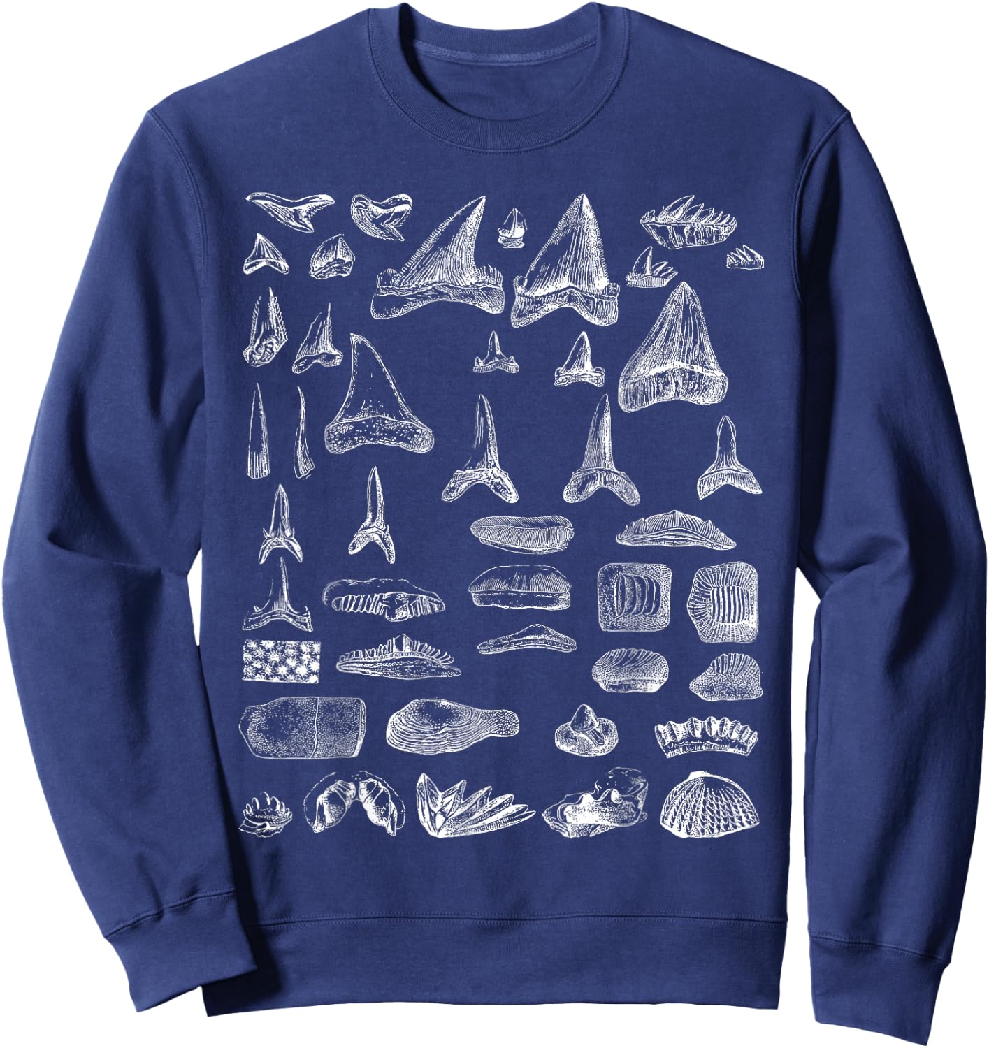 Shark Teeth Shirt Sweatshirt - Sweatshirt | Navy