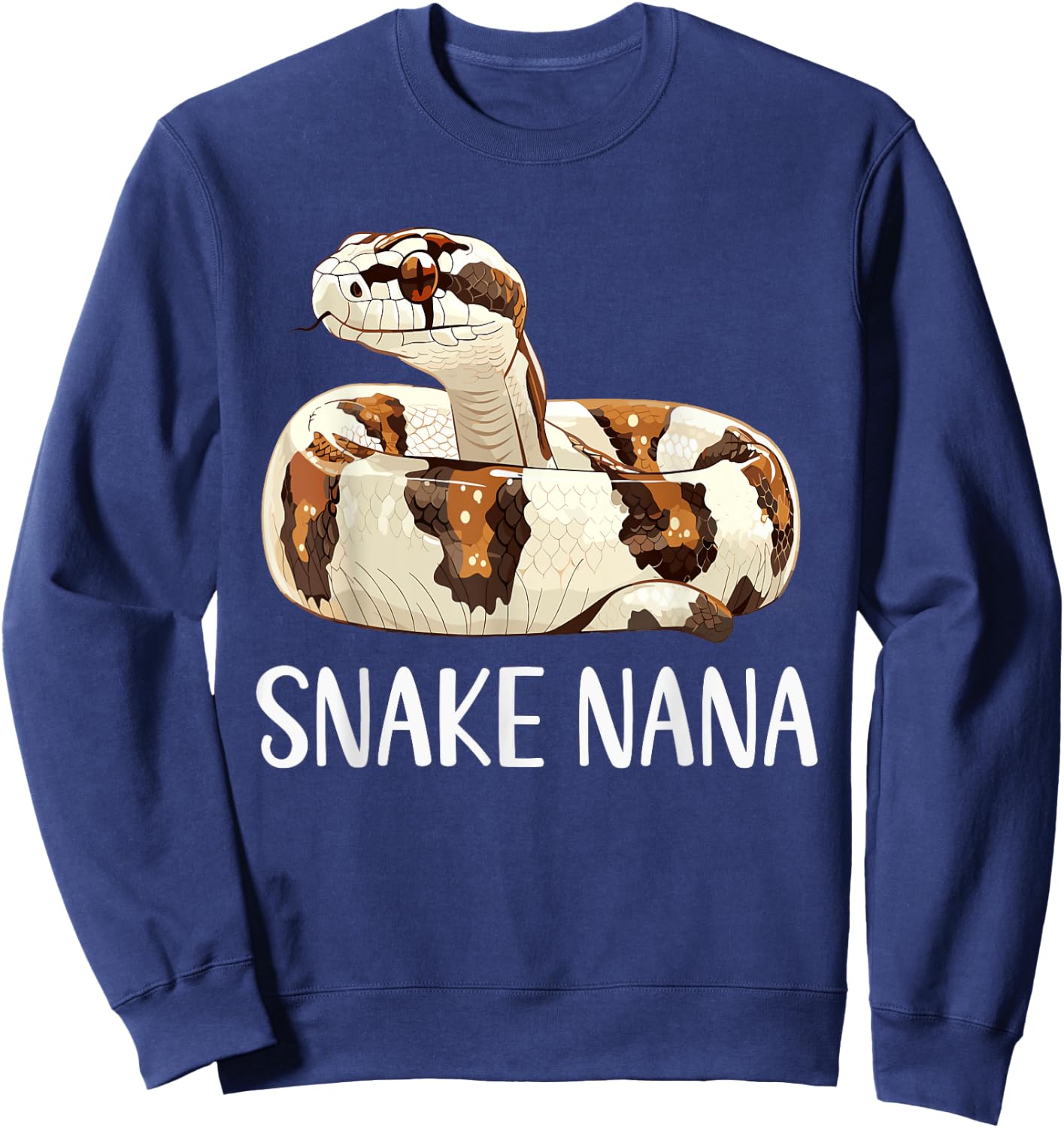Snake Nana Funny Animals Lover Grandma Gift Mothers Day Sweatshirt - Sweatshirt | Navy
