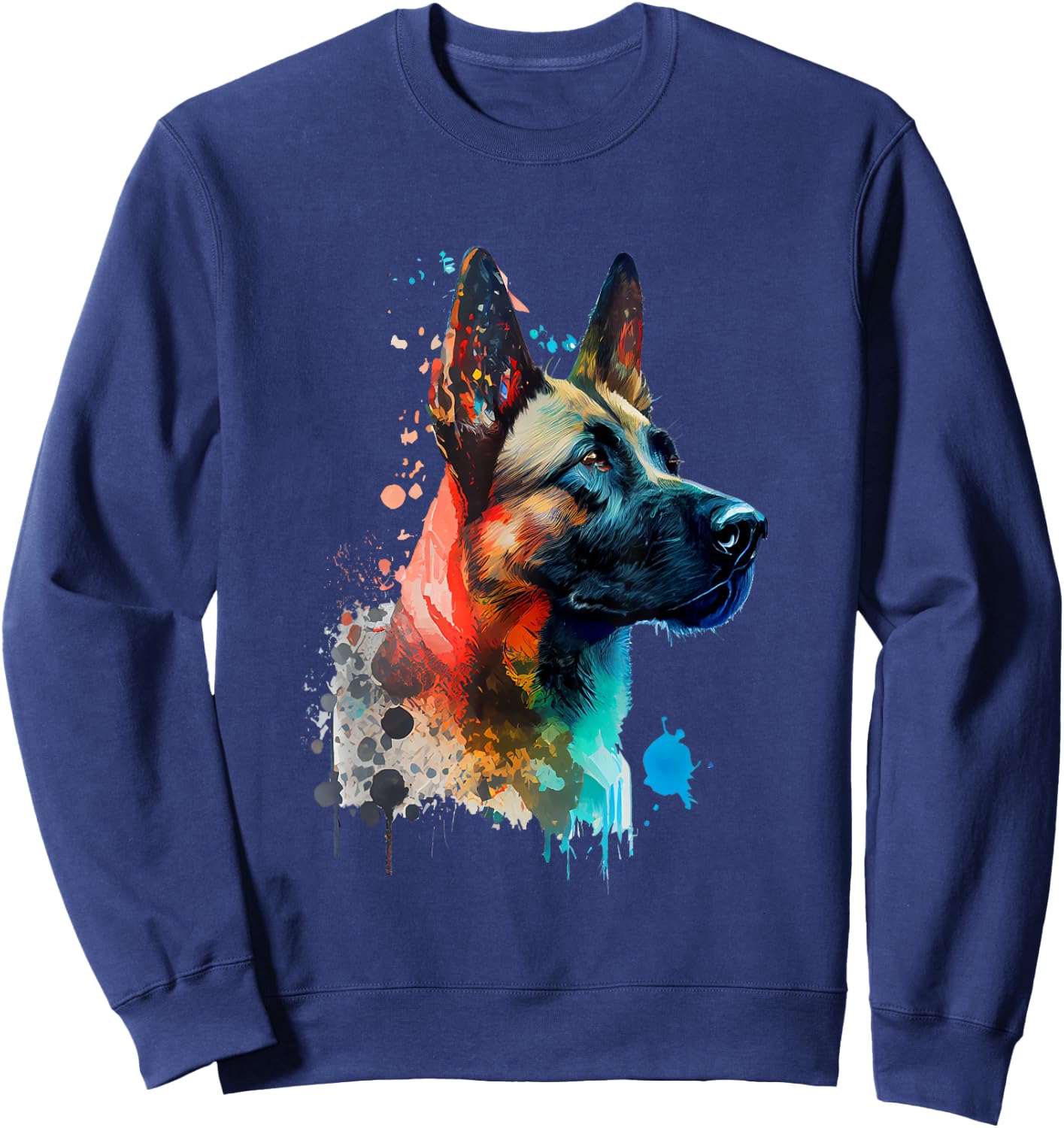 Malinois Belgischer Schäferhund Gassi Gehen Hundebesitzer Sweatshirt - Sweatshirt | Navy