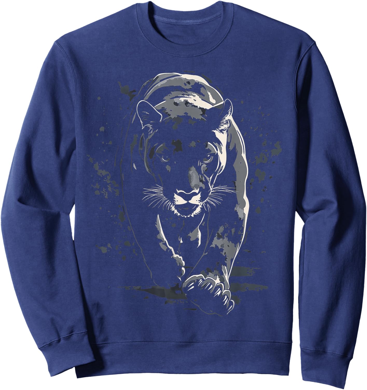 Puma Animals Artwork Puma , black Sweatshirt - Sweatshirt | Navy