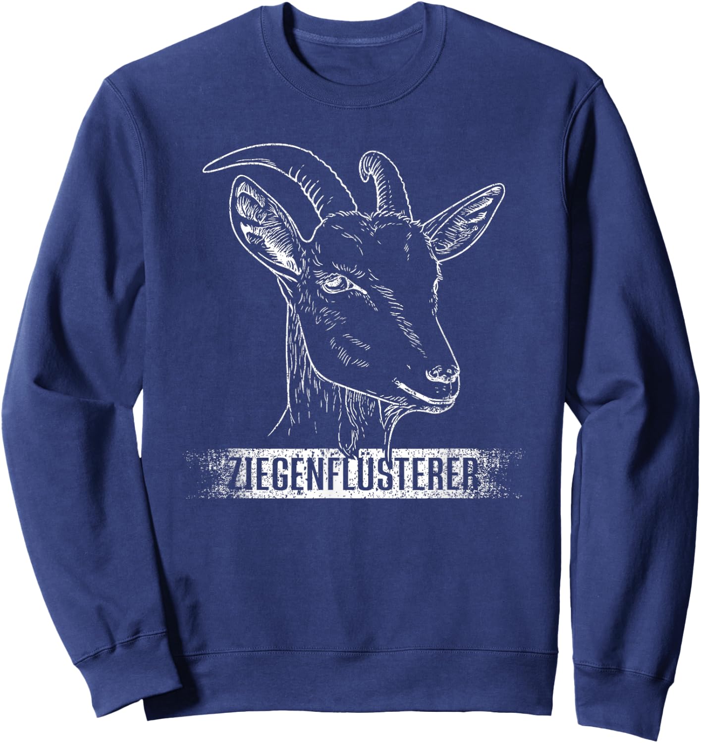 Ziegenflüsterer | Ziegen Flüsterer Lustiges Ziegen Landwirt Sweatshirt - Sweatshirt | Navy