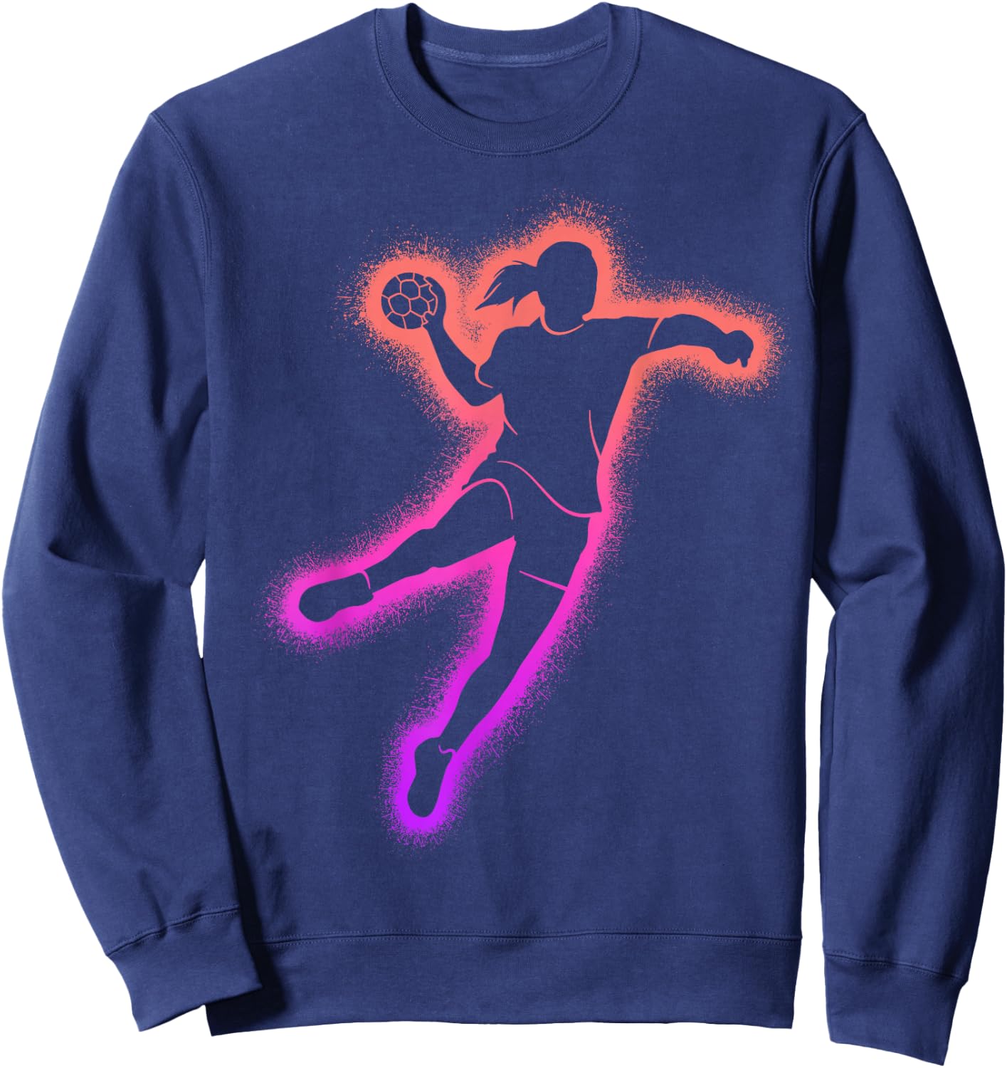 Handball Frauen Handballspieler Kinder Mädchen Handballerin Sweatshirt - Sweatshirt | Navy