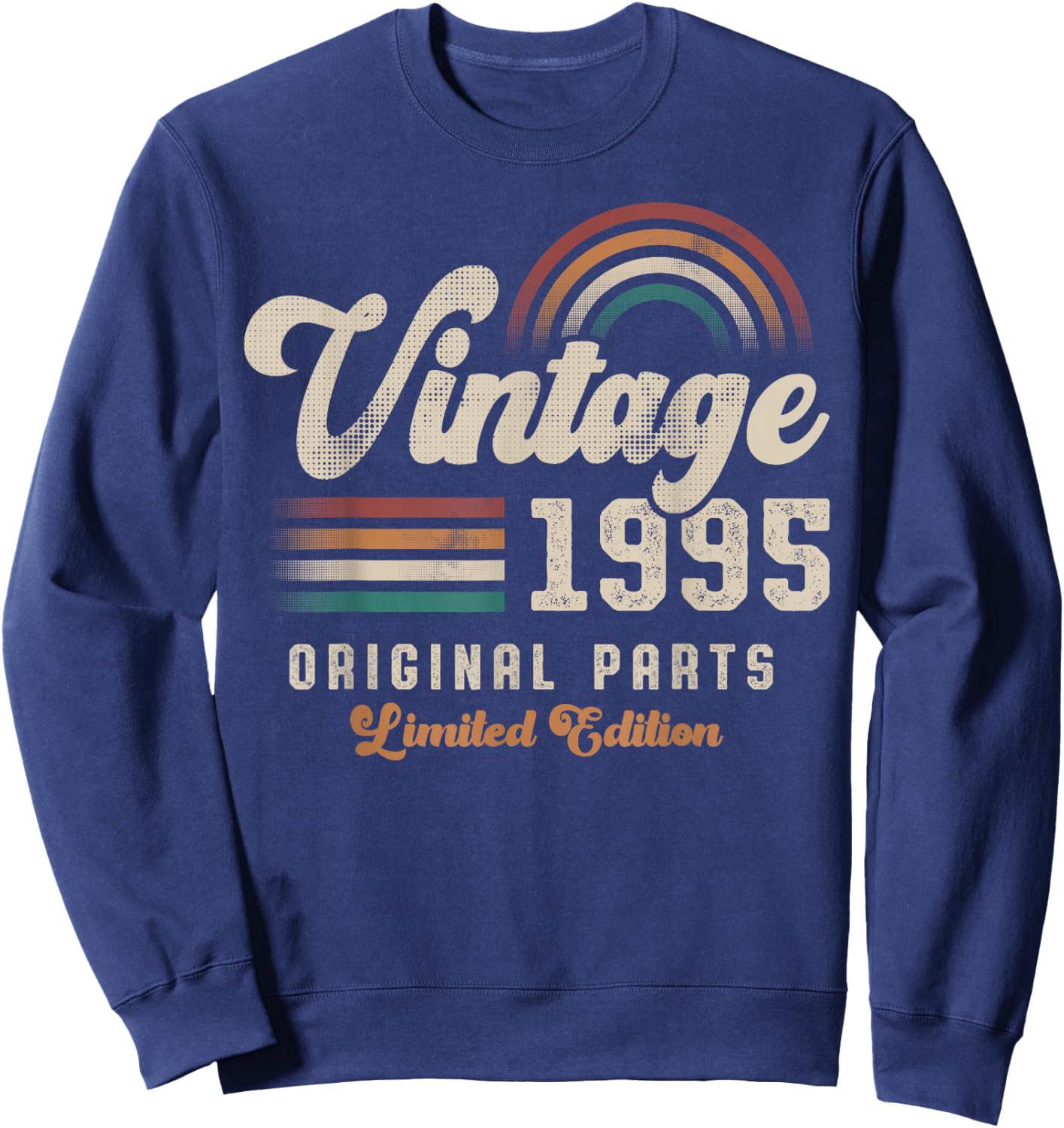 Vintage 1995 Birthday Birth Year 30 Retro Sweatshirt - Sweatshirt | Navy