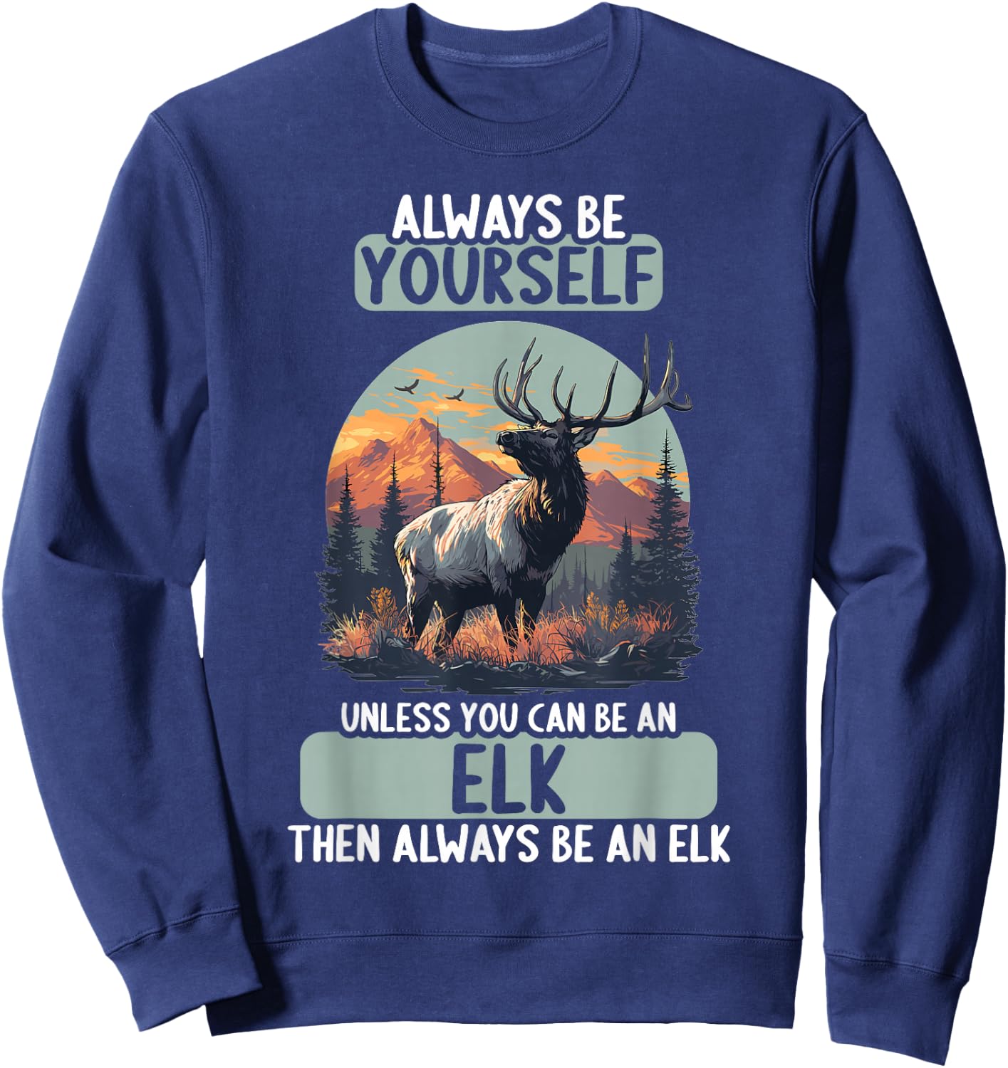 Elks Elk Sweatshirt - Sweatshirt | Navy