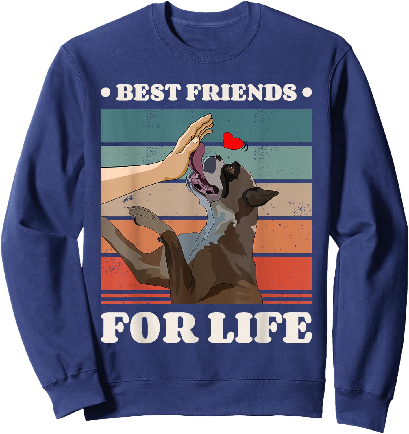 Boxer Dog Boxers Sweatshirt - Sweatshirt | Navy