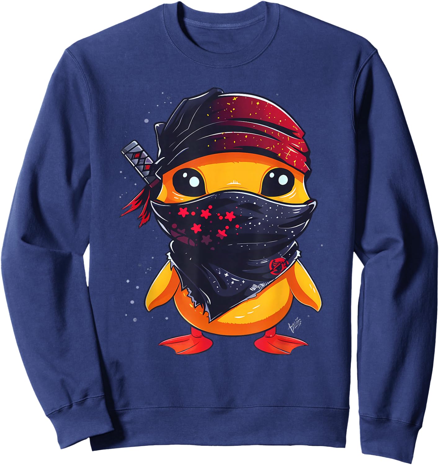 Rubber Duck Ninja Rubber Duckie Rubber Duckling Samurai Sweatshirt - Sweatshirt | Navy