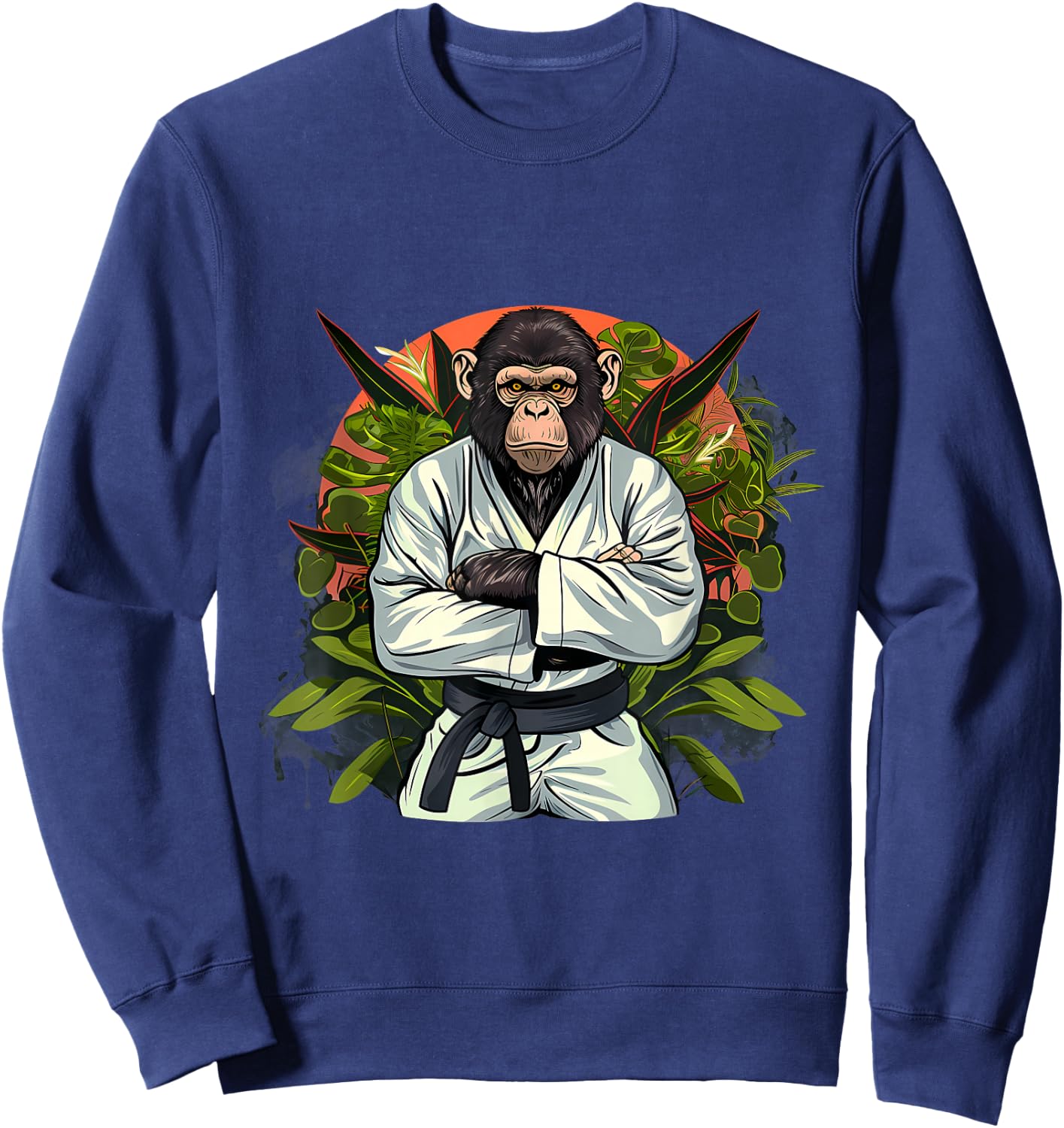 Karate Monkey Nature Jiu-Jitsu MMA Martial Arts Kickboxing Sweatshirt - Sweatshirt | Navy