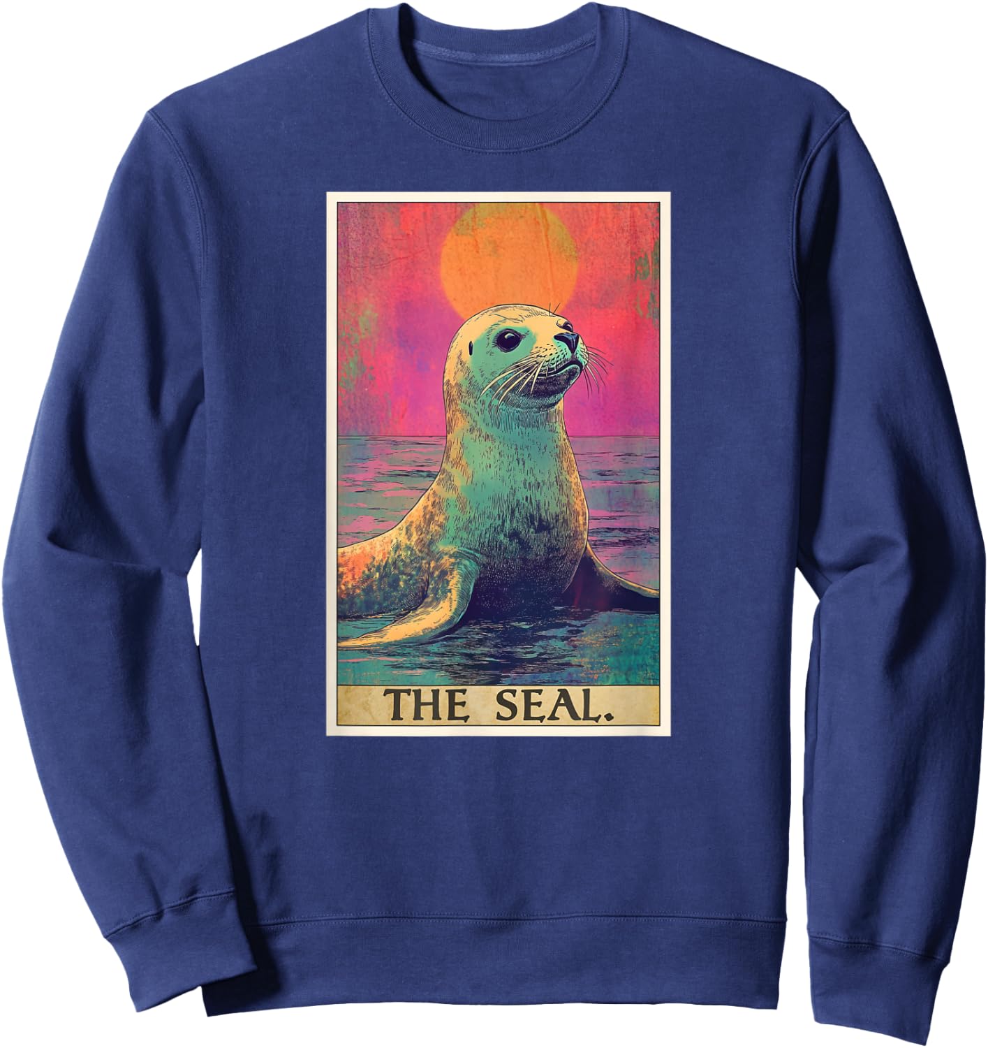 Seal Tarot Card Seals Seal Sweatshirt - Sweatshirt | Navy
