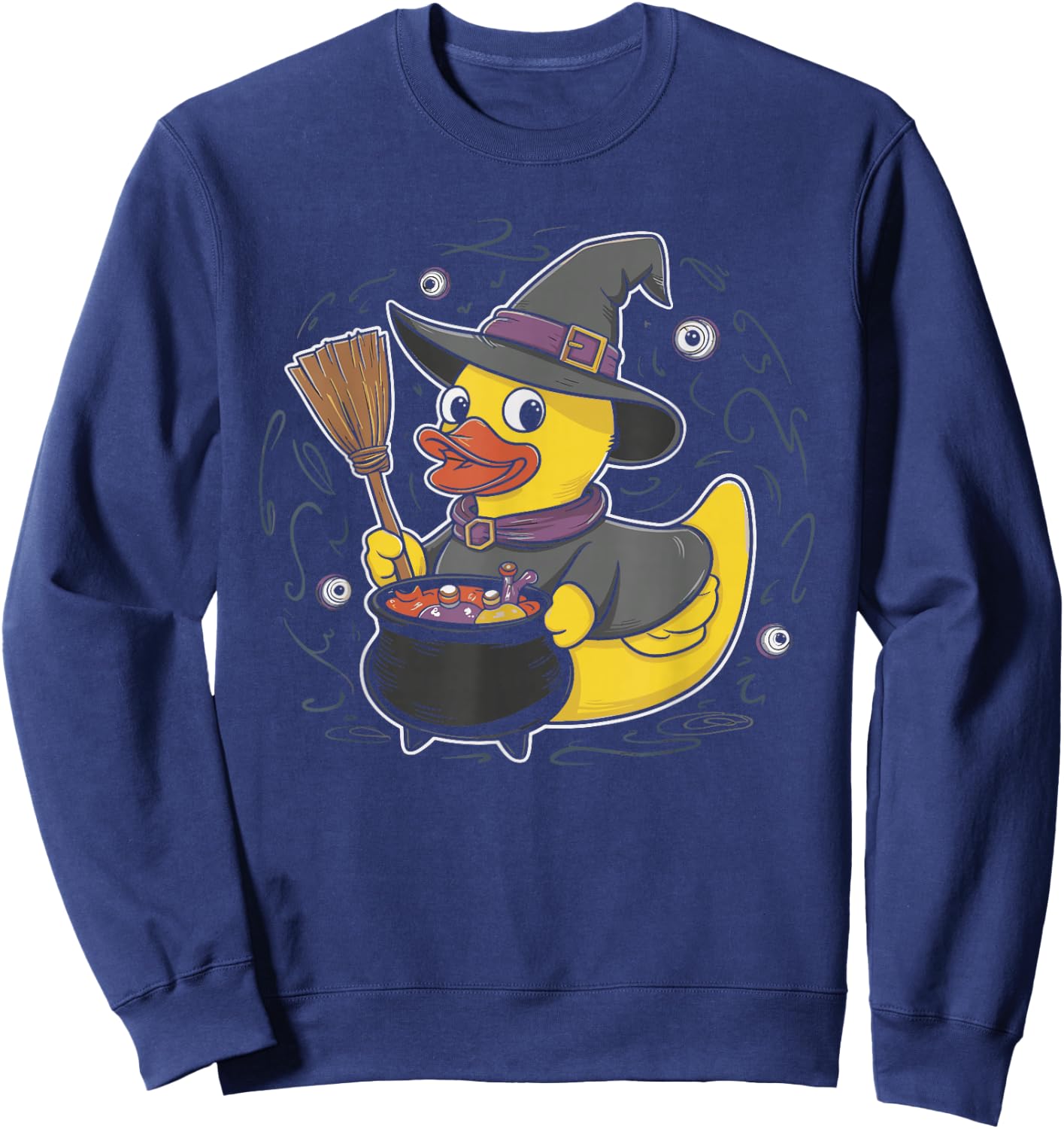 Rubber Duck Witch Rubber Duckie Costume Party Sweatshirt - Sweatshirt | Navy