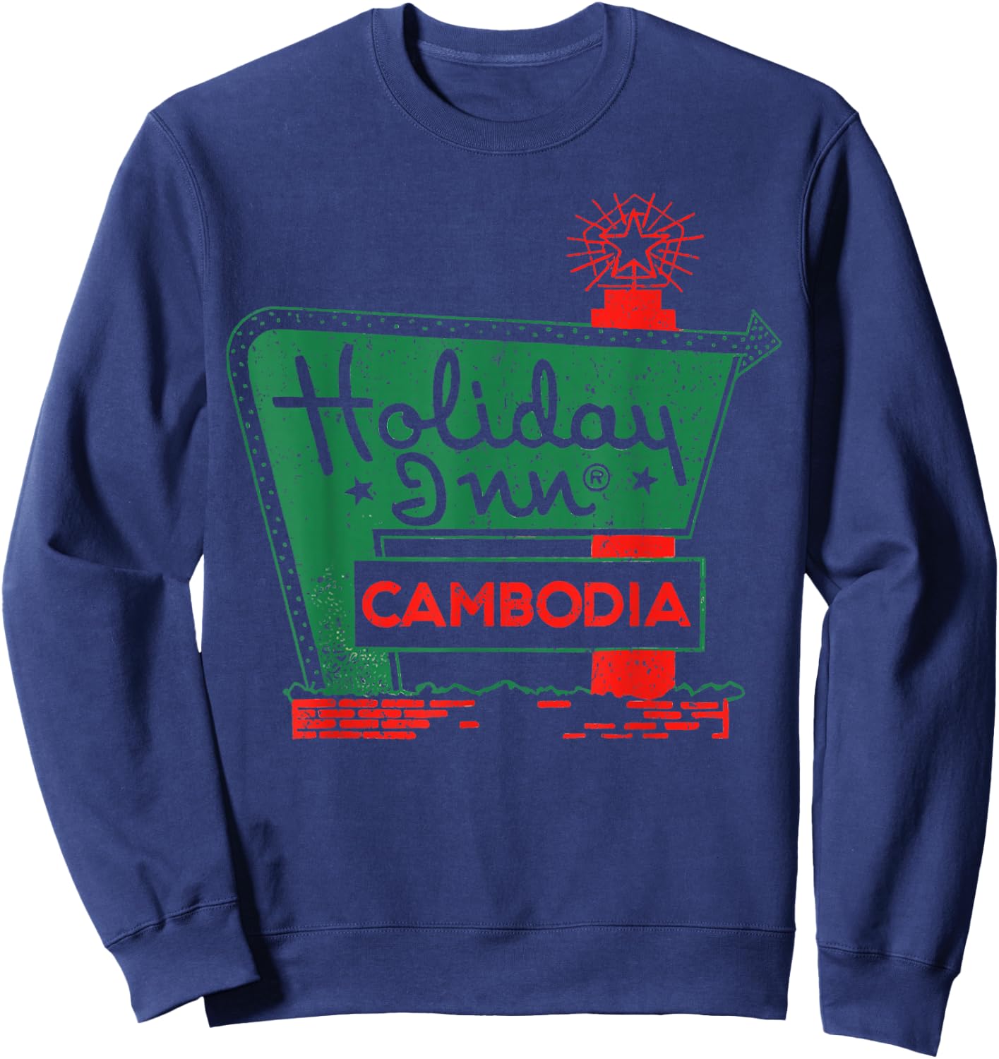 Vintage Holiday In Cambodia Sweatshirt - Sweatshirt | Navy