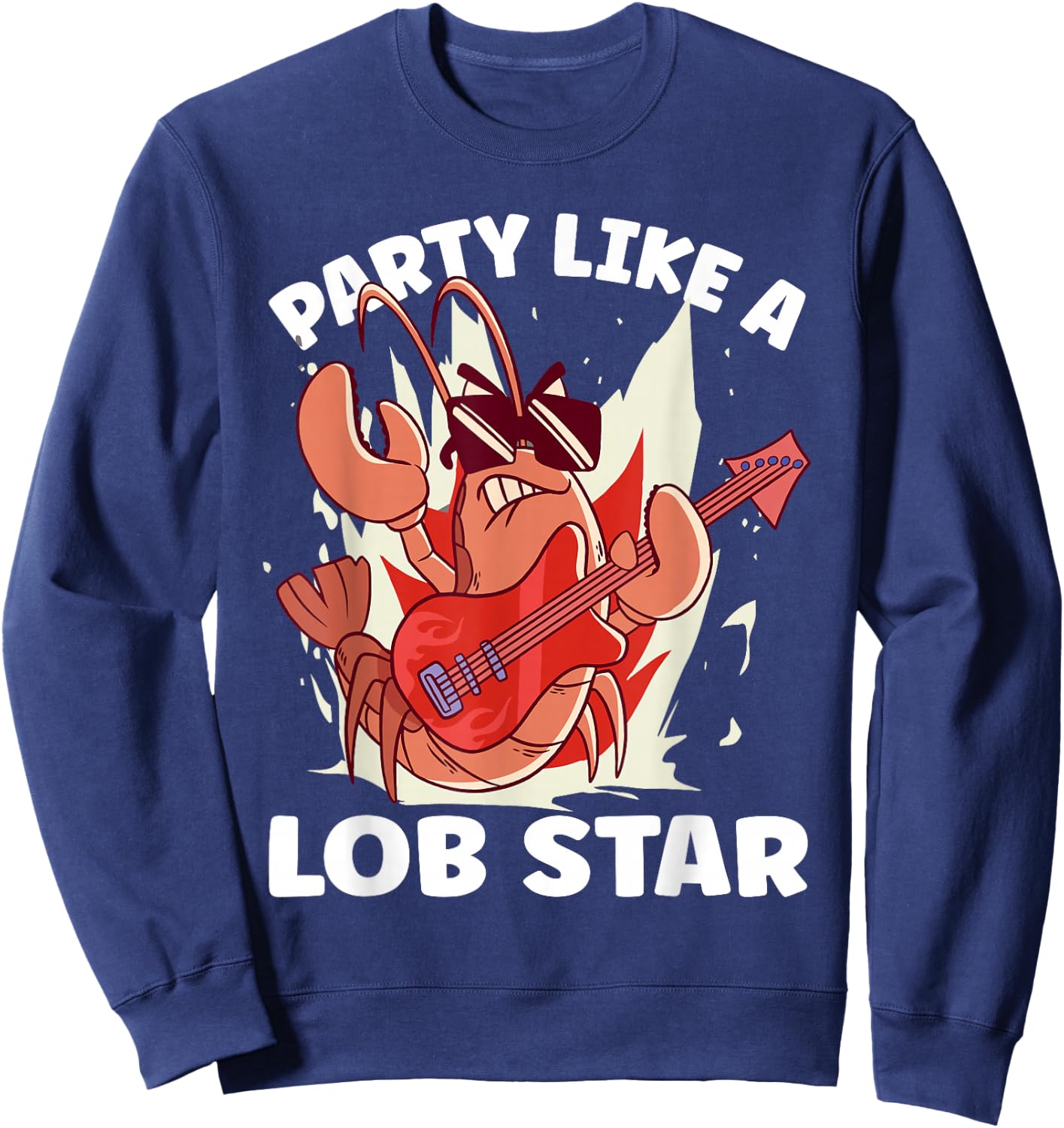 Party Like A Lob Star Lobster Sweatshirt - Sweatshirt | Navy