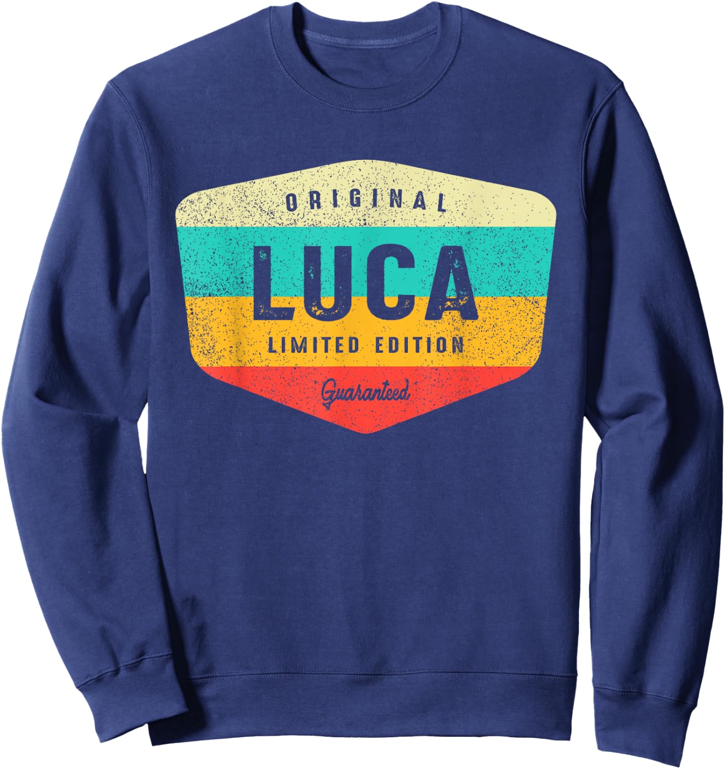 Luca Personalized Name - Luca Sweatshirt - Sweatshirt | Navy