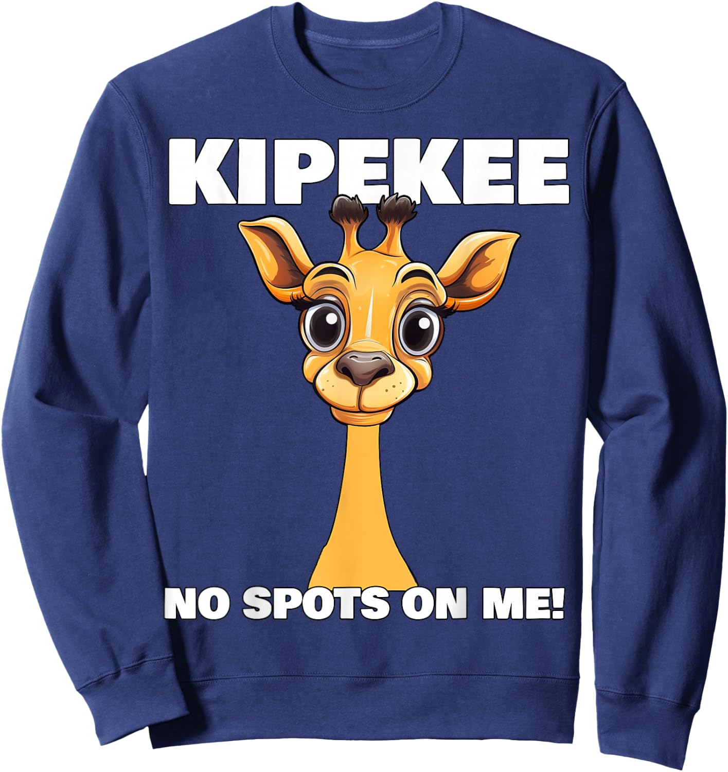 KIPEKEE Spotless Giraffe No Spots On Me Tennessee Giraffe Sweatshirt - Sweatshirt | Navy