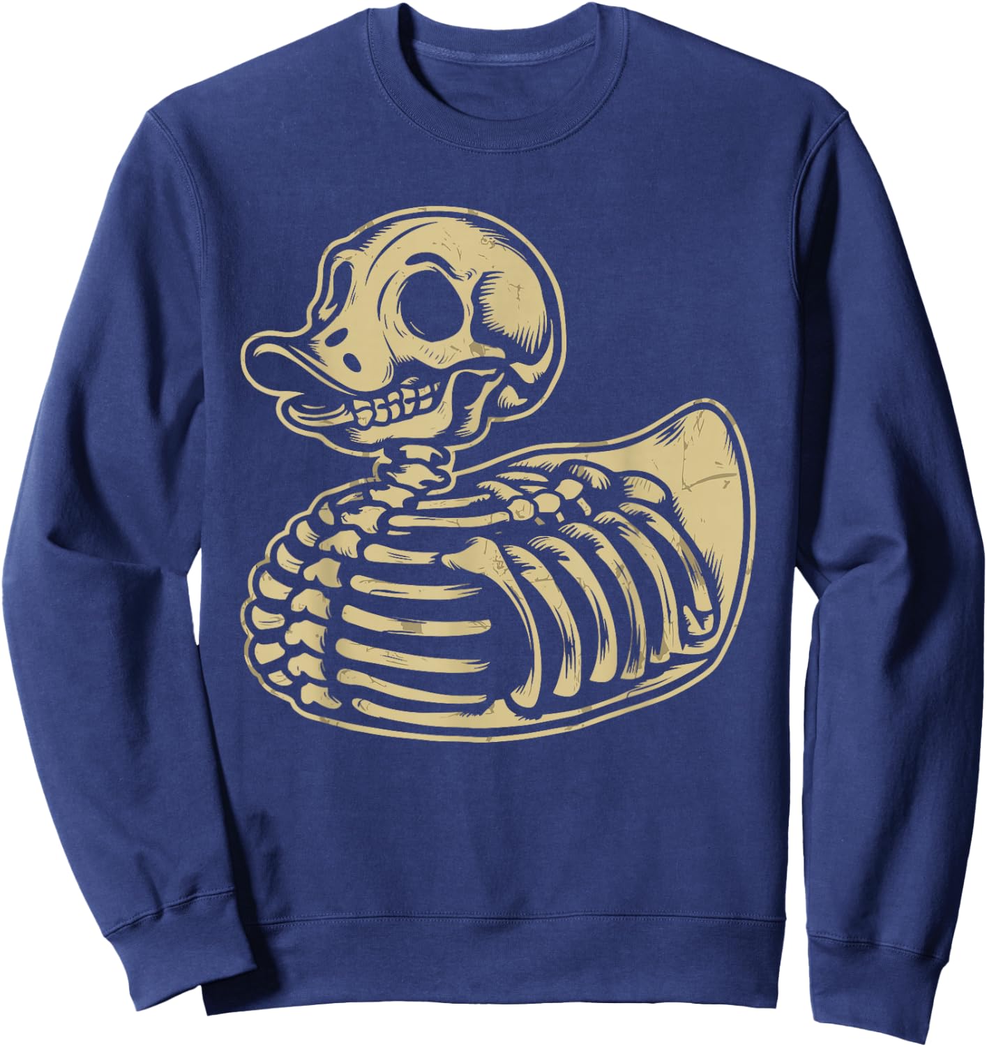 Rubber Duck Skeleton Rubber Duckie Costume Party Sweatshirt - Sweatshirt | Navy
