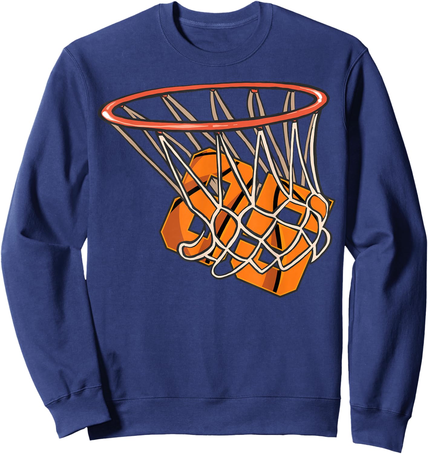 85 Basketball Birthday Party Team Player Celebration Sweatshirt - Sweatshirt | Navy