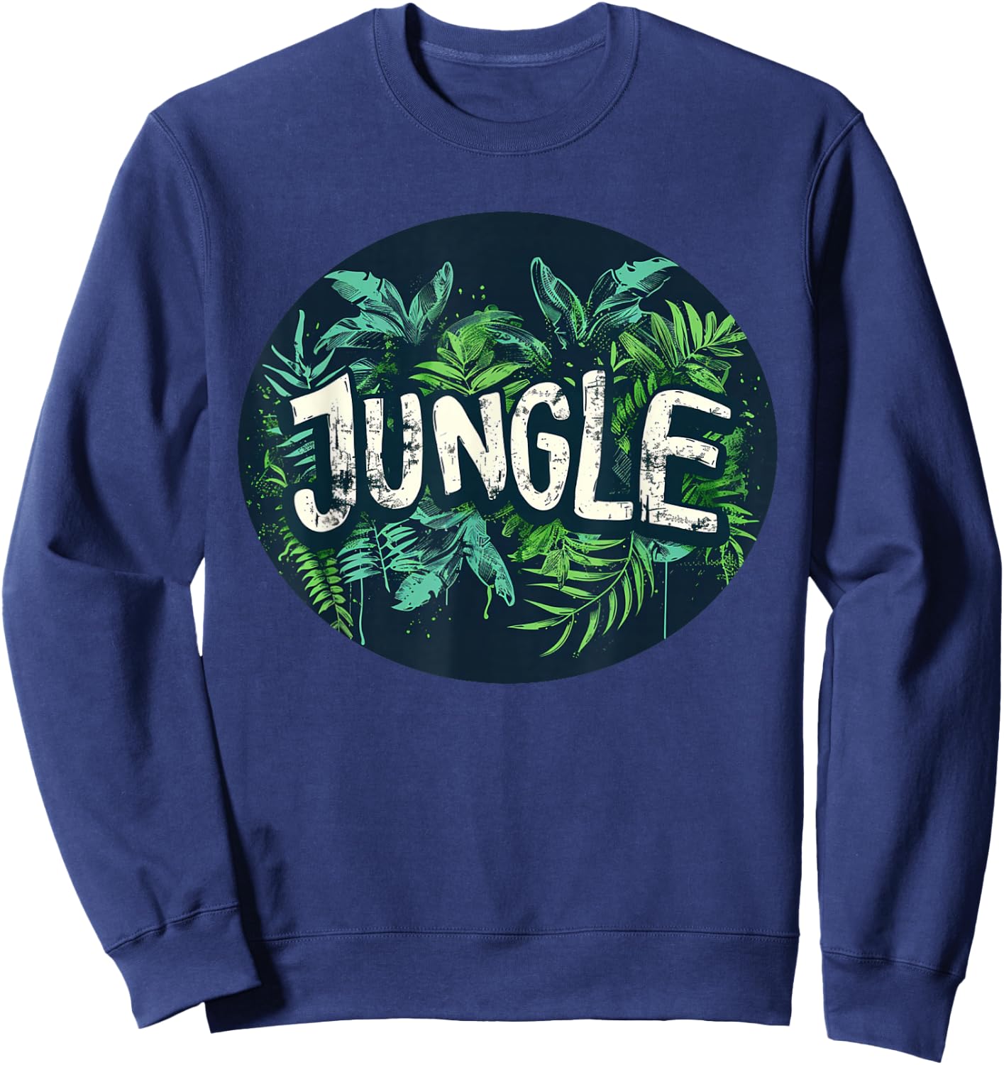 Stylish jungle design for trendy outfits , Black, S Sweatshirt - Sweatshirt | Navy