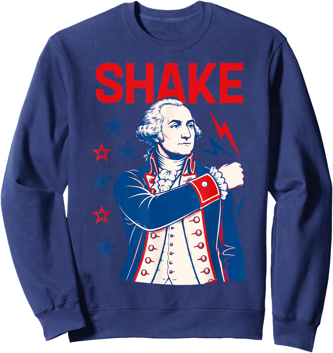 Funny Shake and Bake 4th of July Couple Matching Sweatshirt - Sweatshirt | Navy