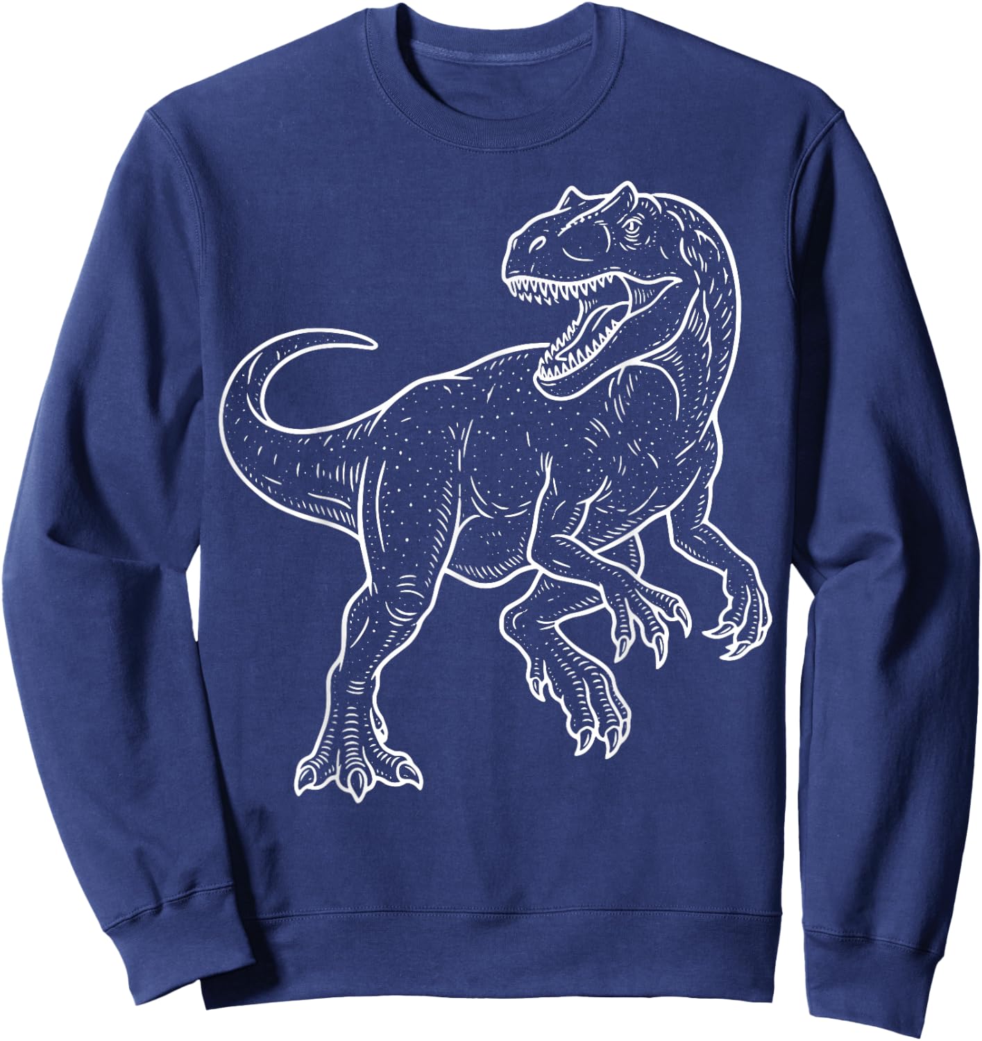 Allosaurus Illustration Sweatshirt - Sweatshirt | Navy