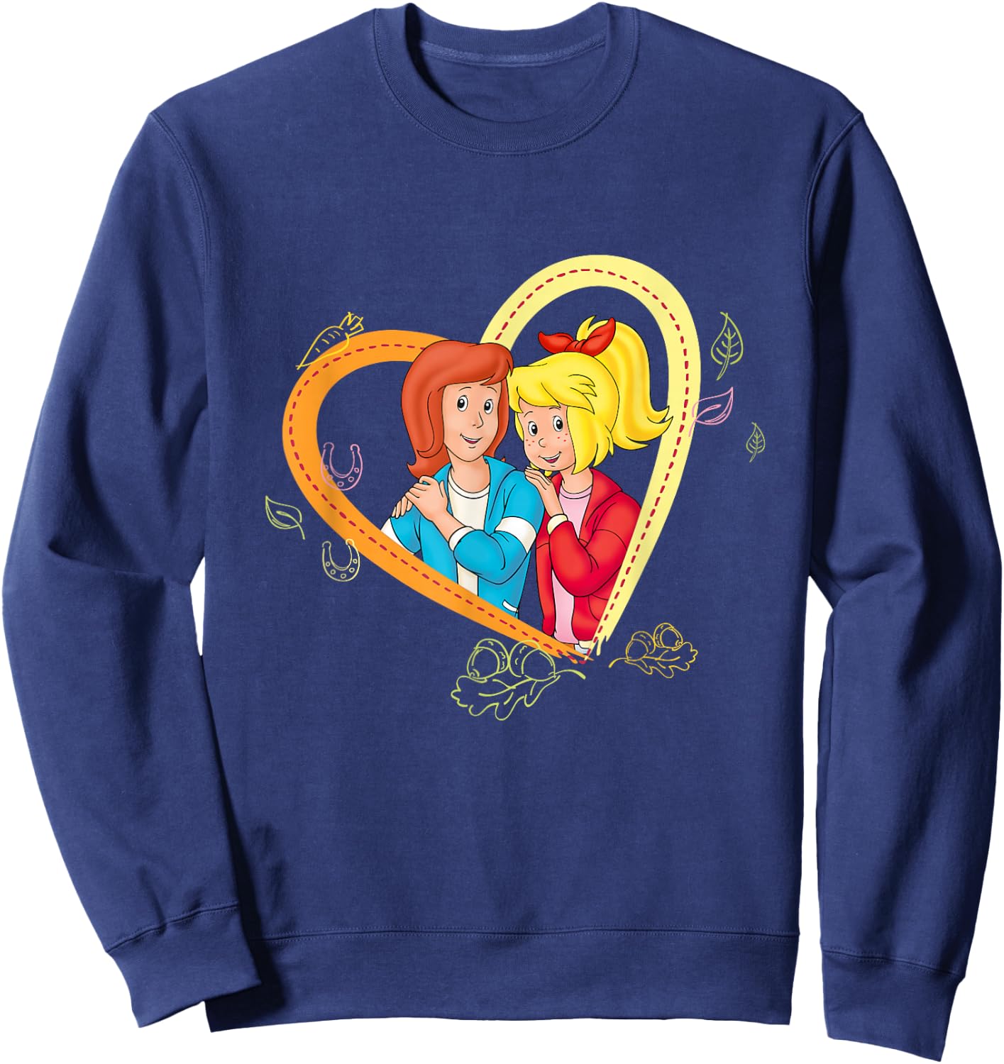 Bibi & Tina - Autumn love Halloween II , blue, s Sweatshirt - Sweatshirt | Navy