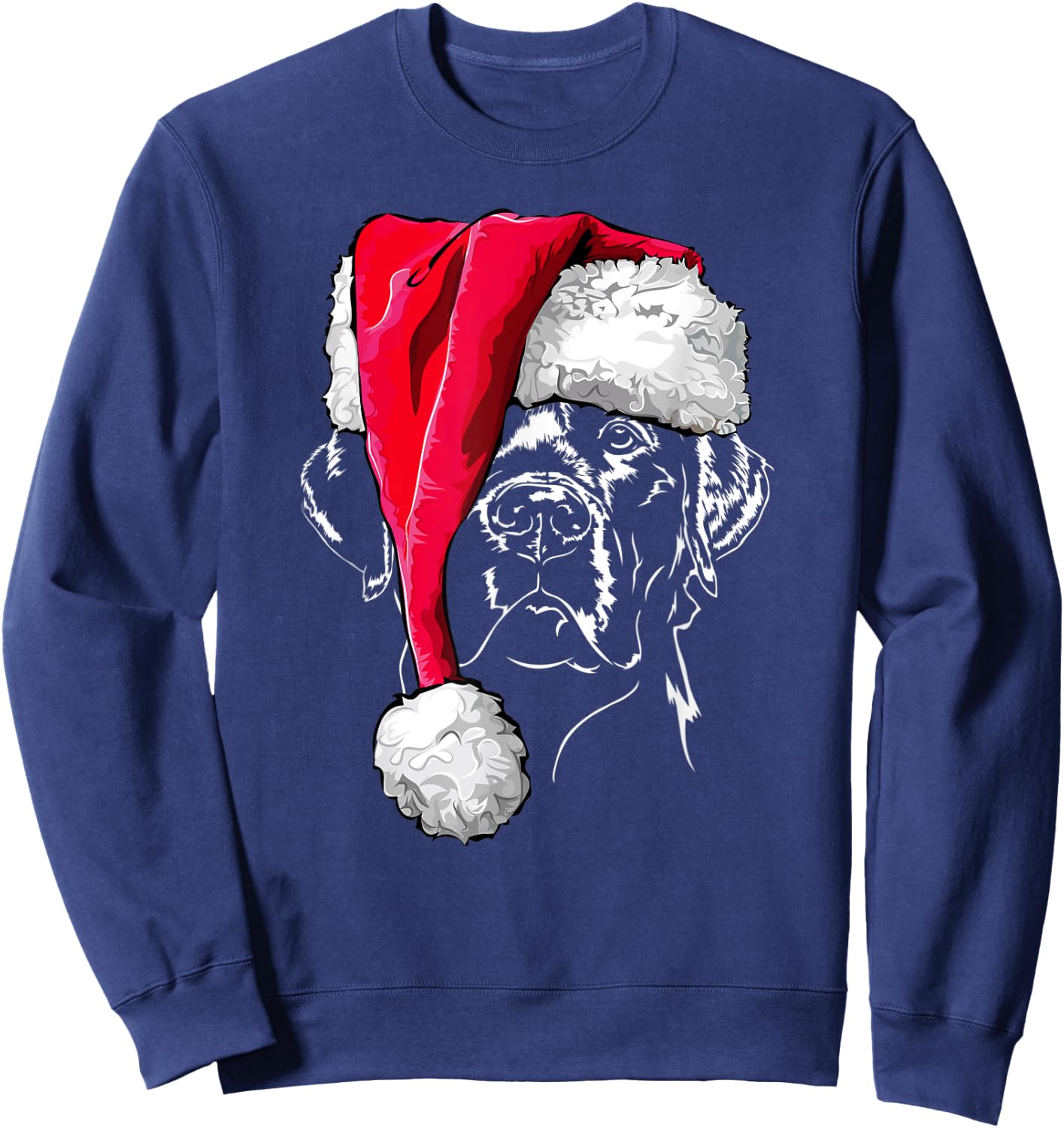 Funny Labrador Christmas T Shirt dog shirt gift Hund Sweatshirt - Sweatshirt | Navy